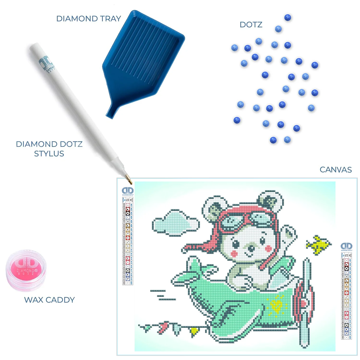 Diamond Dotz Aero Bear - 13.0" x 11.0" - Image 5