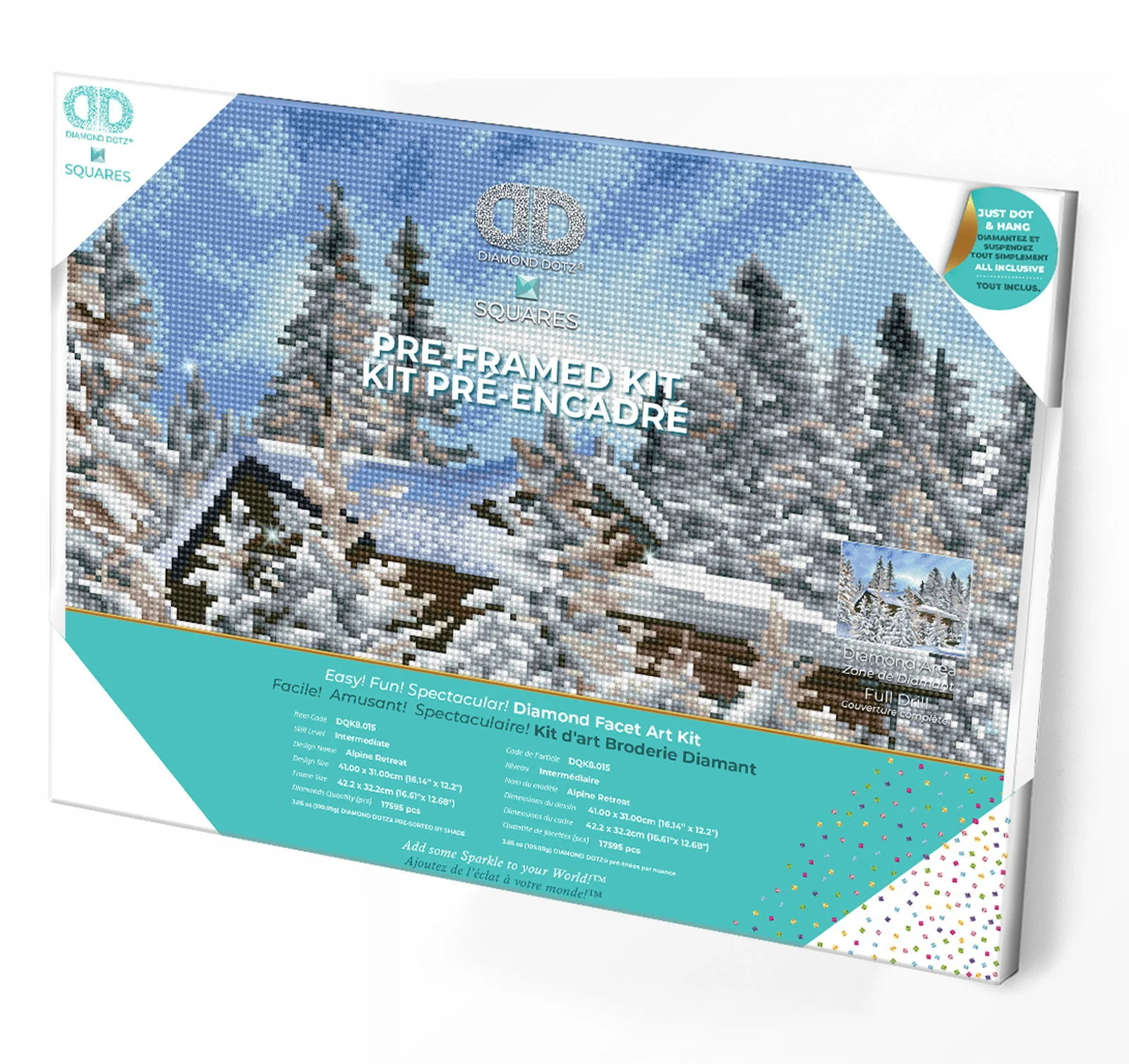 Diamond Dotz Alpine Retreat Pre-Framed Kit - 16.1" x 12.2"