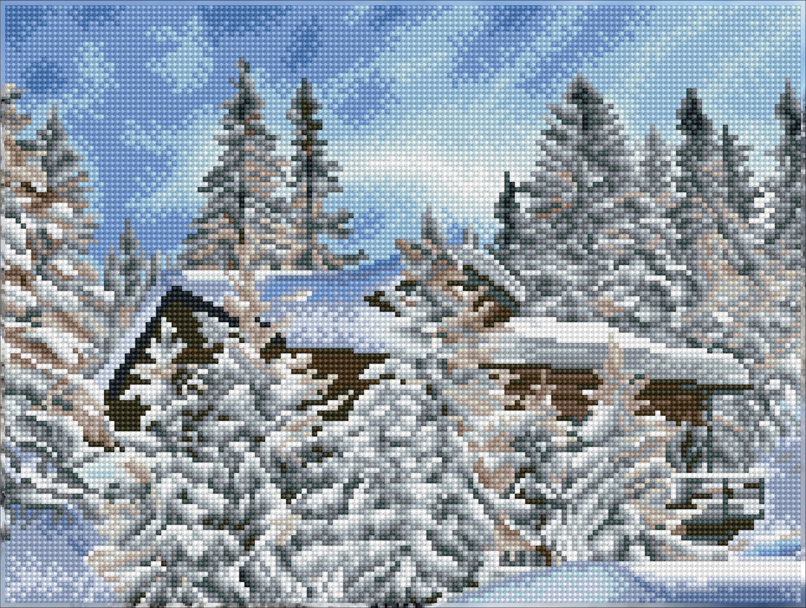 Diamond Dotz Alpine Retreat Pre-Framed Kit - 16.1" x 12.2" - Image 2