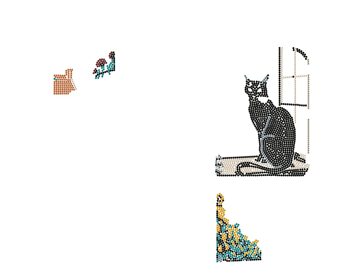 April Cat Shadow Box - Image 5