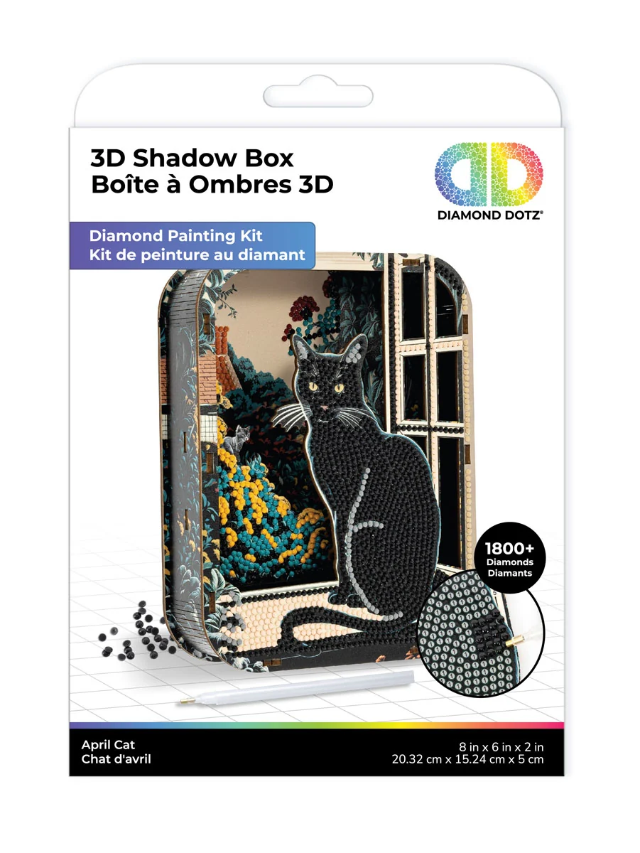 April Cat Shadow Box - Image 7