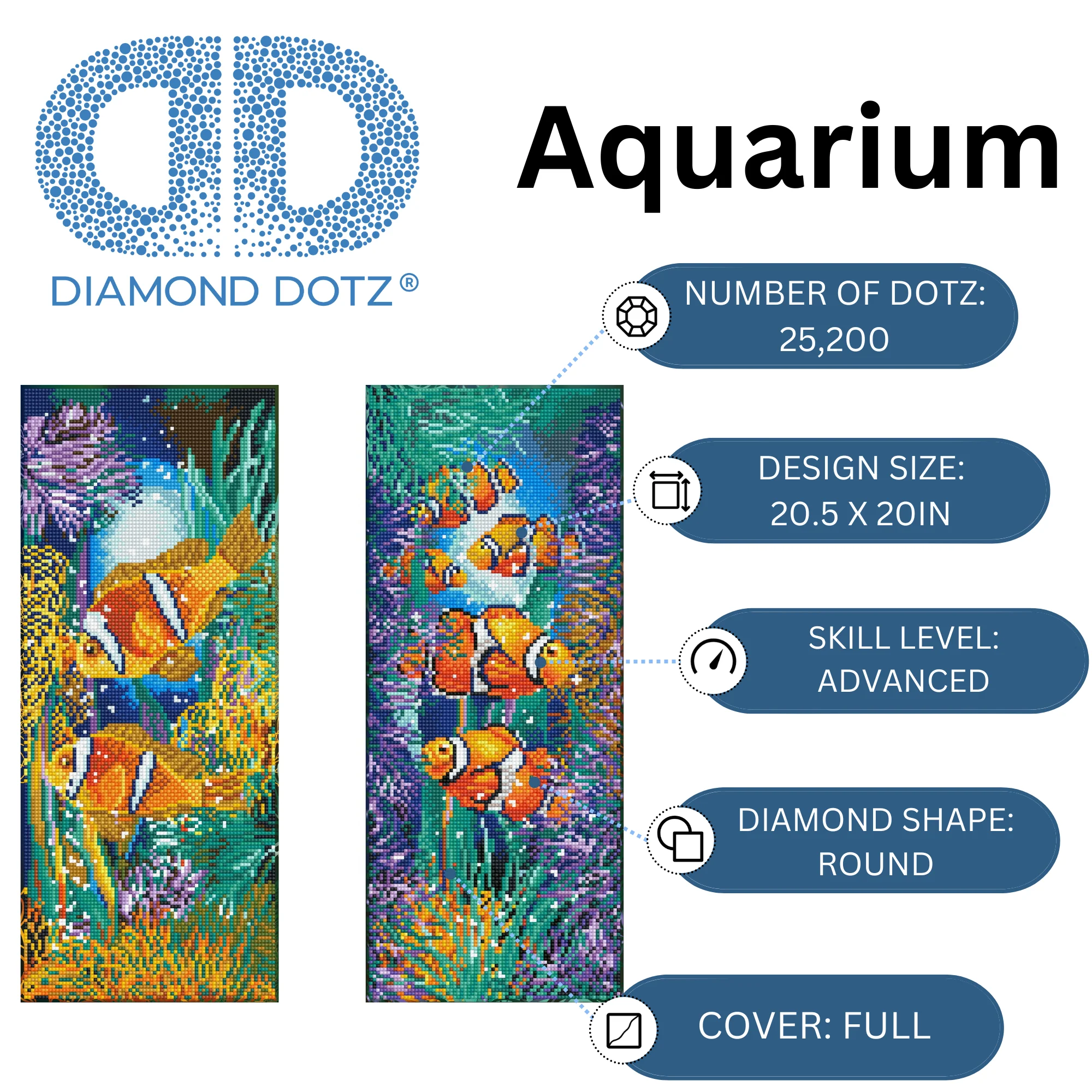 Diamond Dotz Aquarium - 20.1" x 20.5" - Image 6