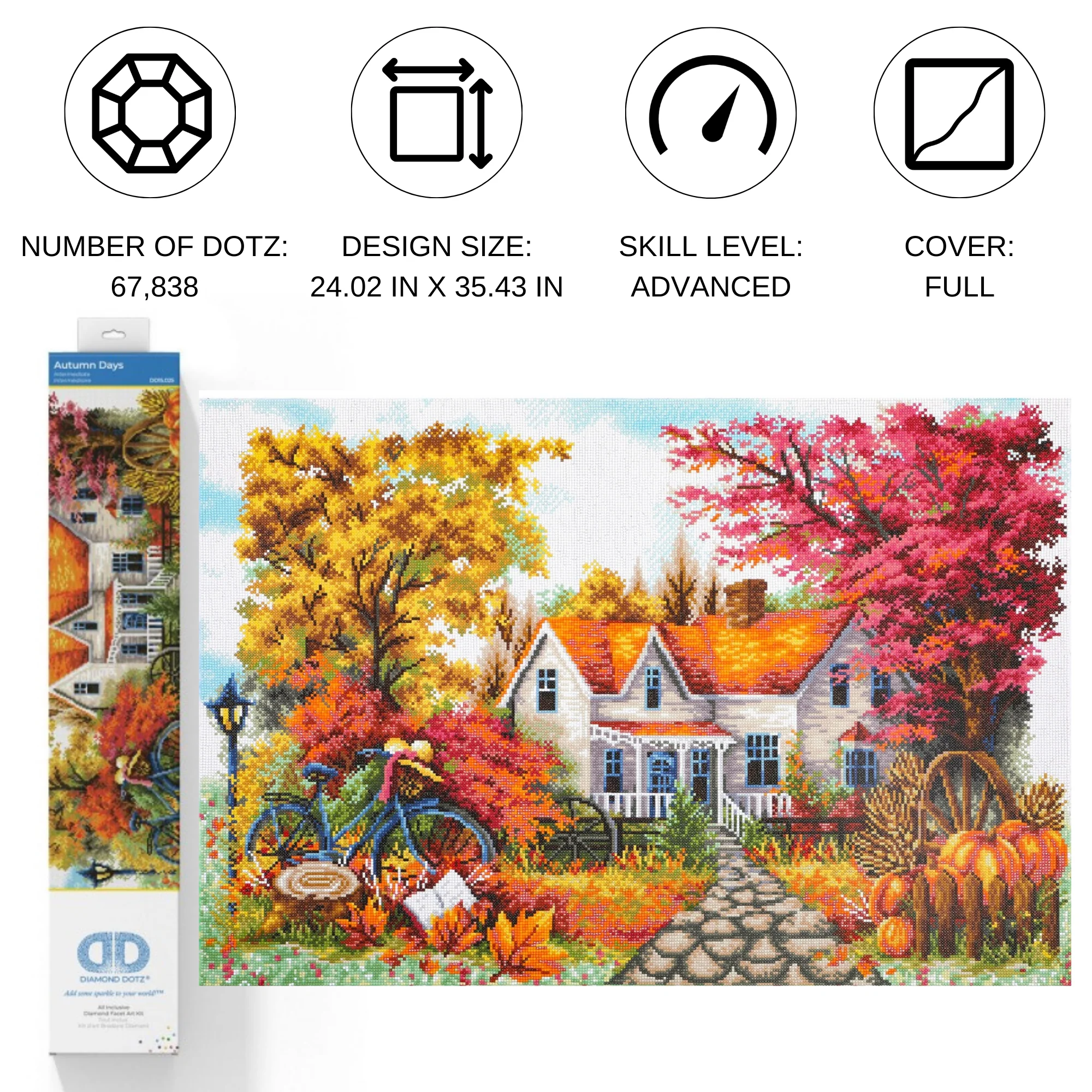 Diamond Dotz Autumn Days - 35.4" x 24.0" - Image 4