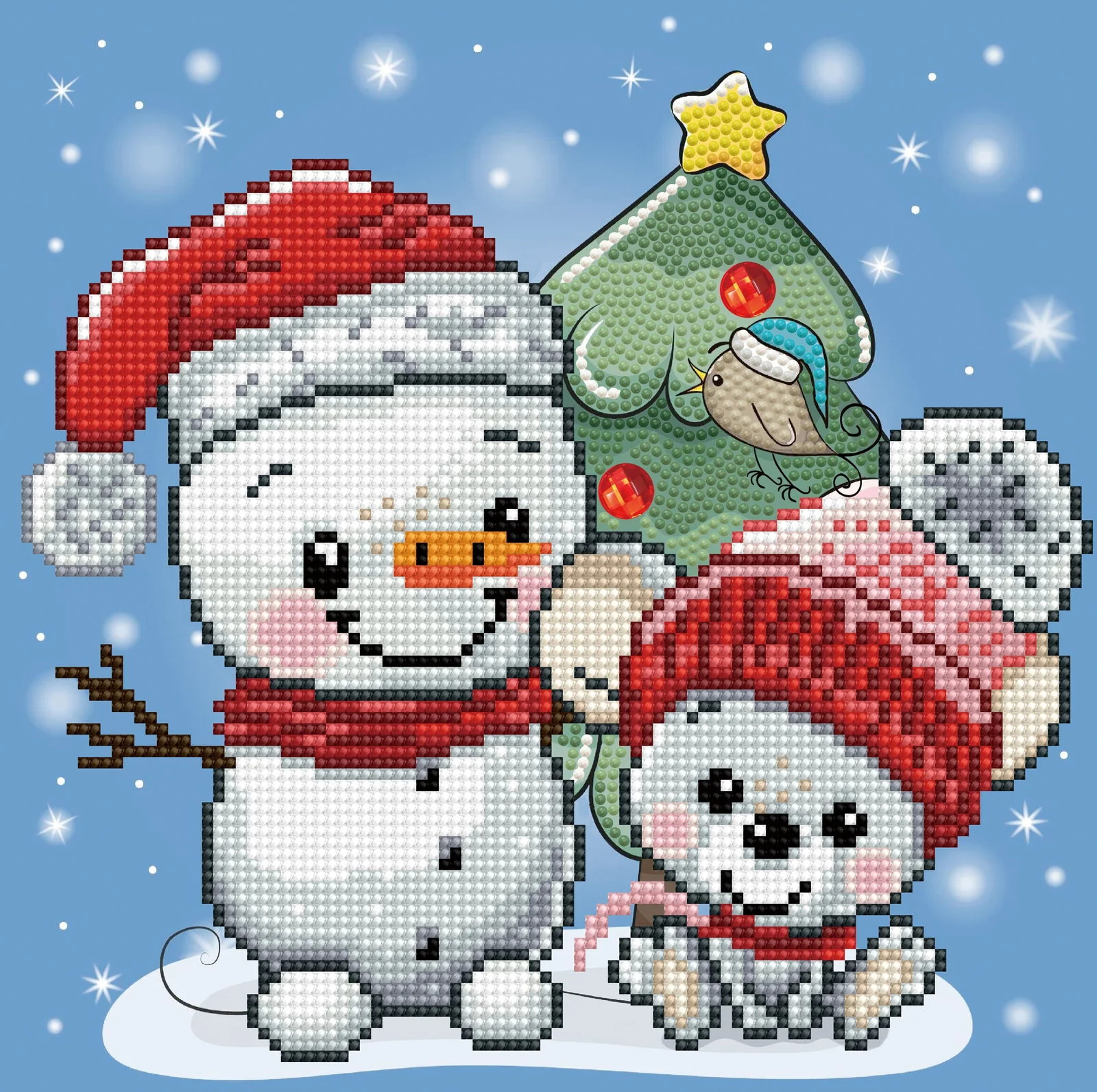 Diamond Dotz Decorative Box Baby Christmas - 11" x 11" - Image 4