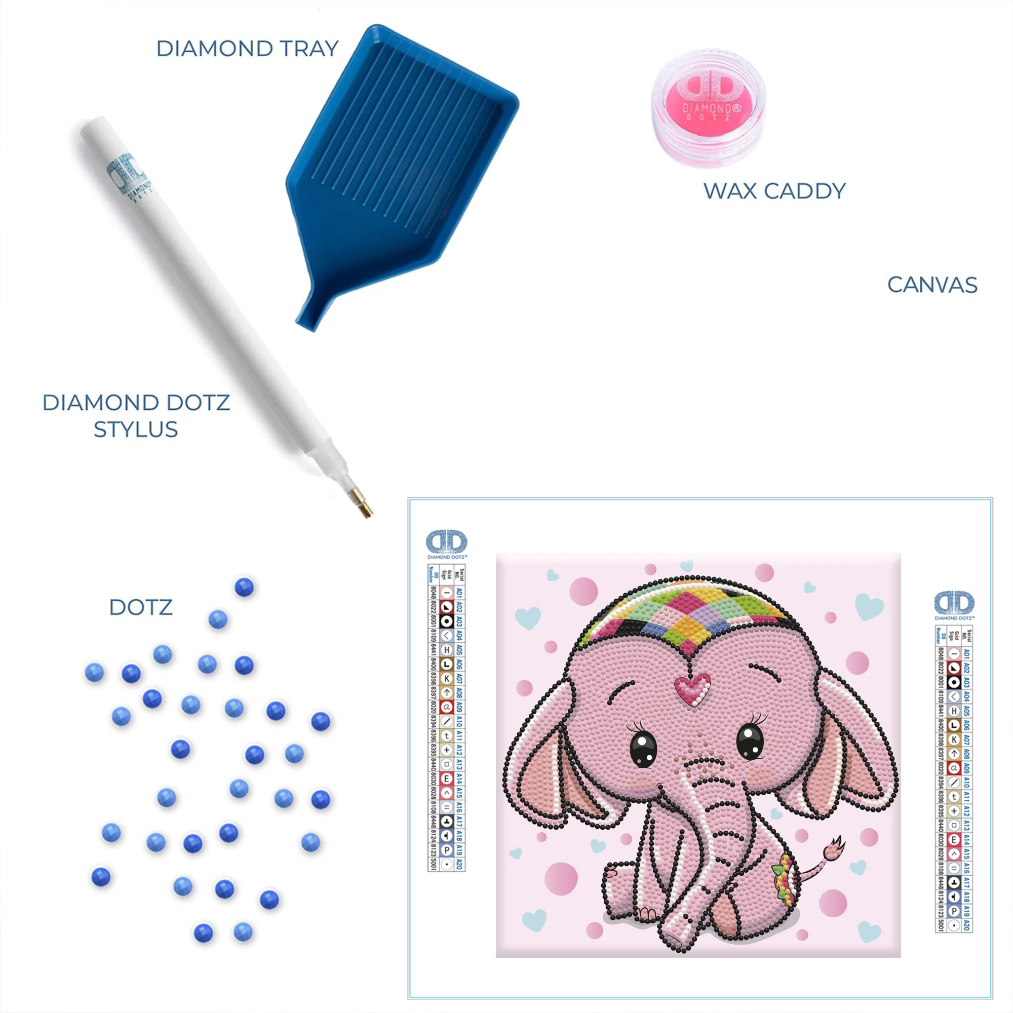 Diamond Dotz Decorative Box Baby Princess - 8.7" x 8.7" - Image 11