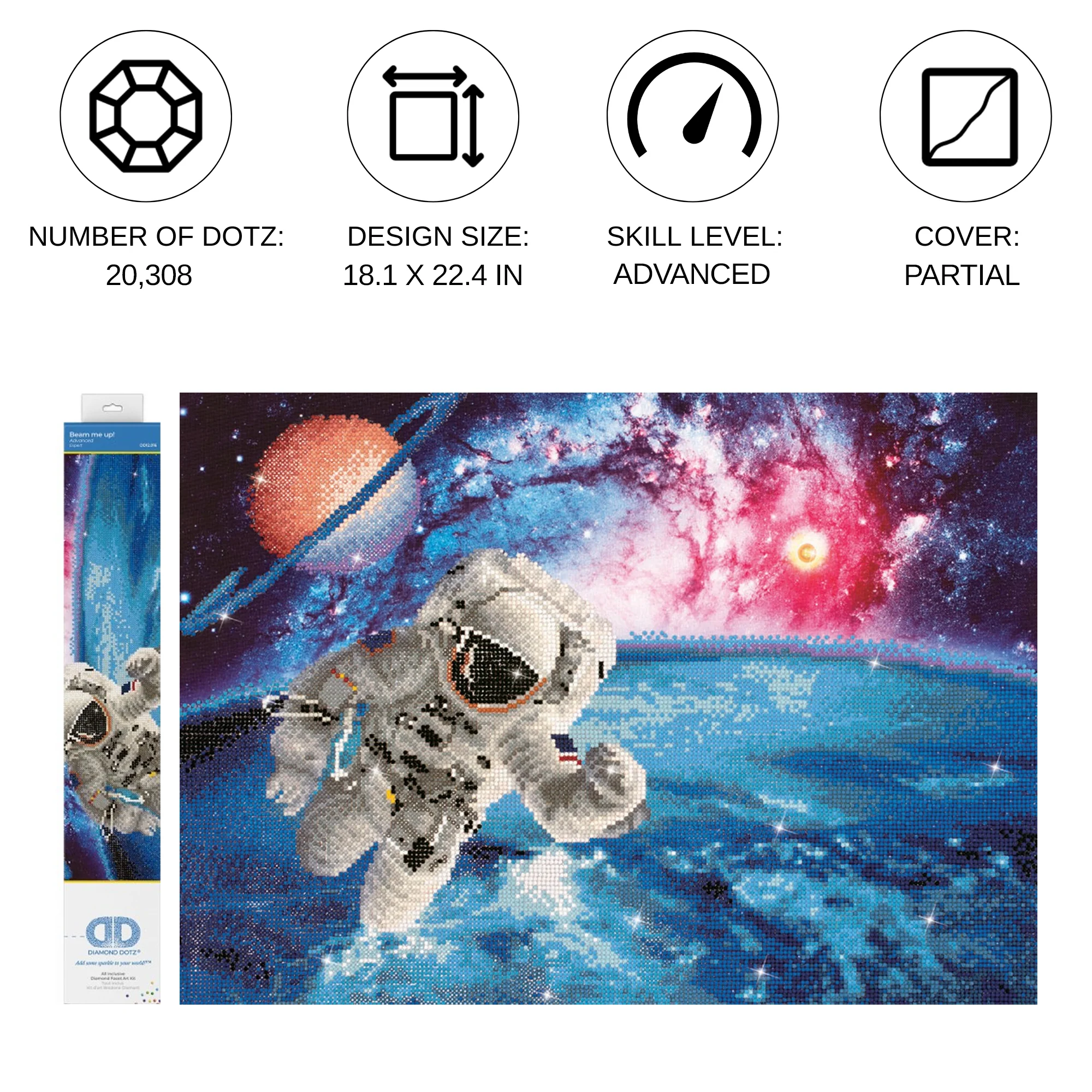 Diamond Dotz Beam Me Up! - 18.1" x 22.4" - Image 3