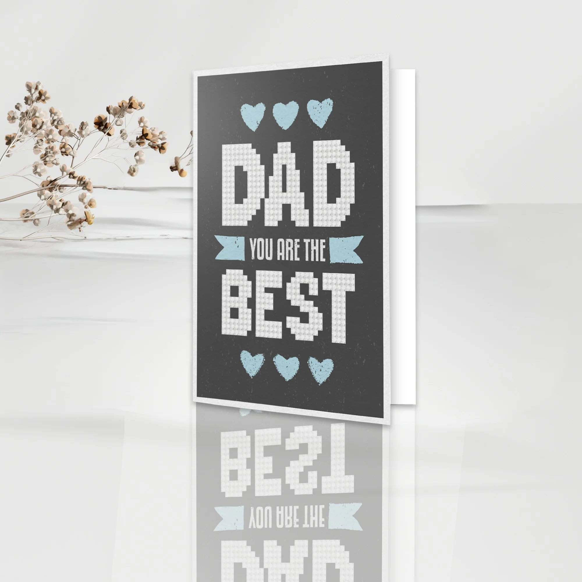 Diamond Dotz Best Dad Greeting Card - 5.0" x 7.0" - Image 5