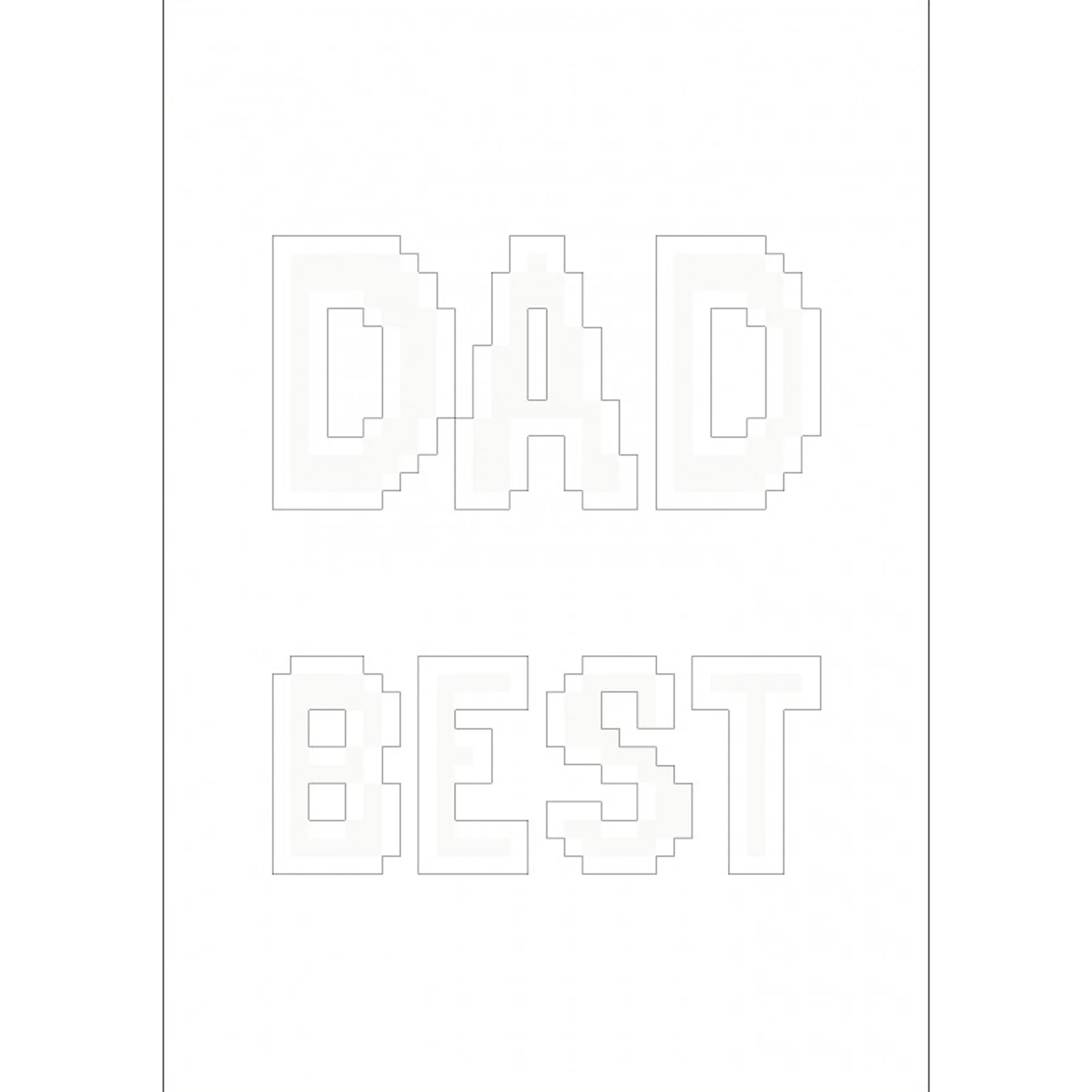Diamond Dotz Best Dad Greeting Card - 5.0" x 7.0" - Image 9