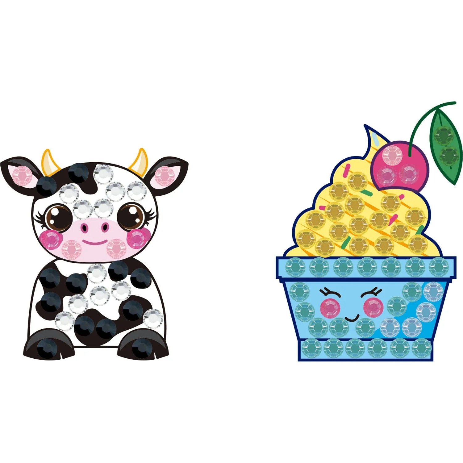 Diamond Dotz BIG DOTZ Stickers Pack 3 - Dairy Cream