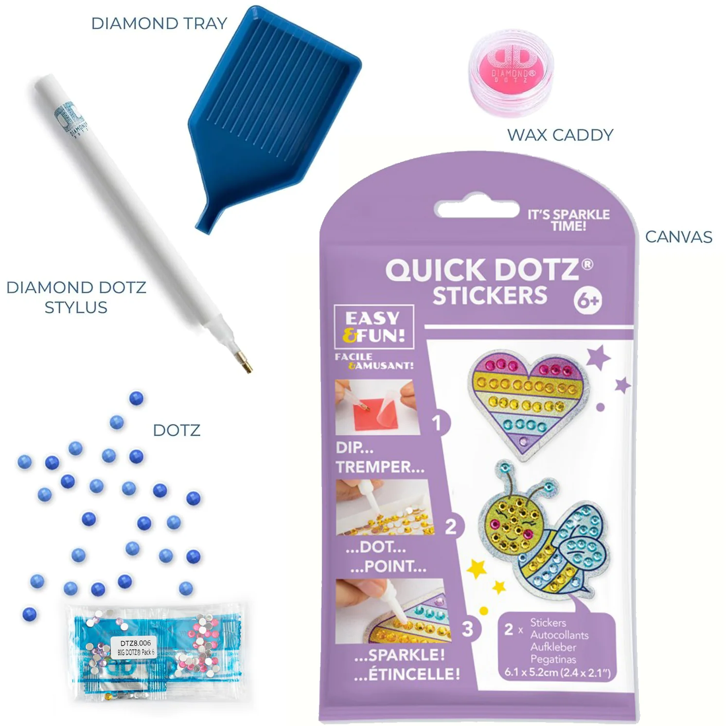 Diamond Dotz Quick Dotz Big Dotza Pack 2 - Love BUZZ - Image 5
