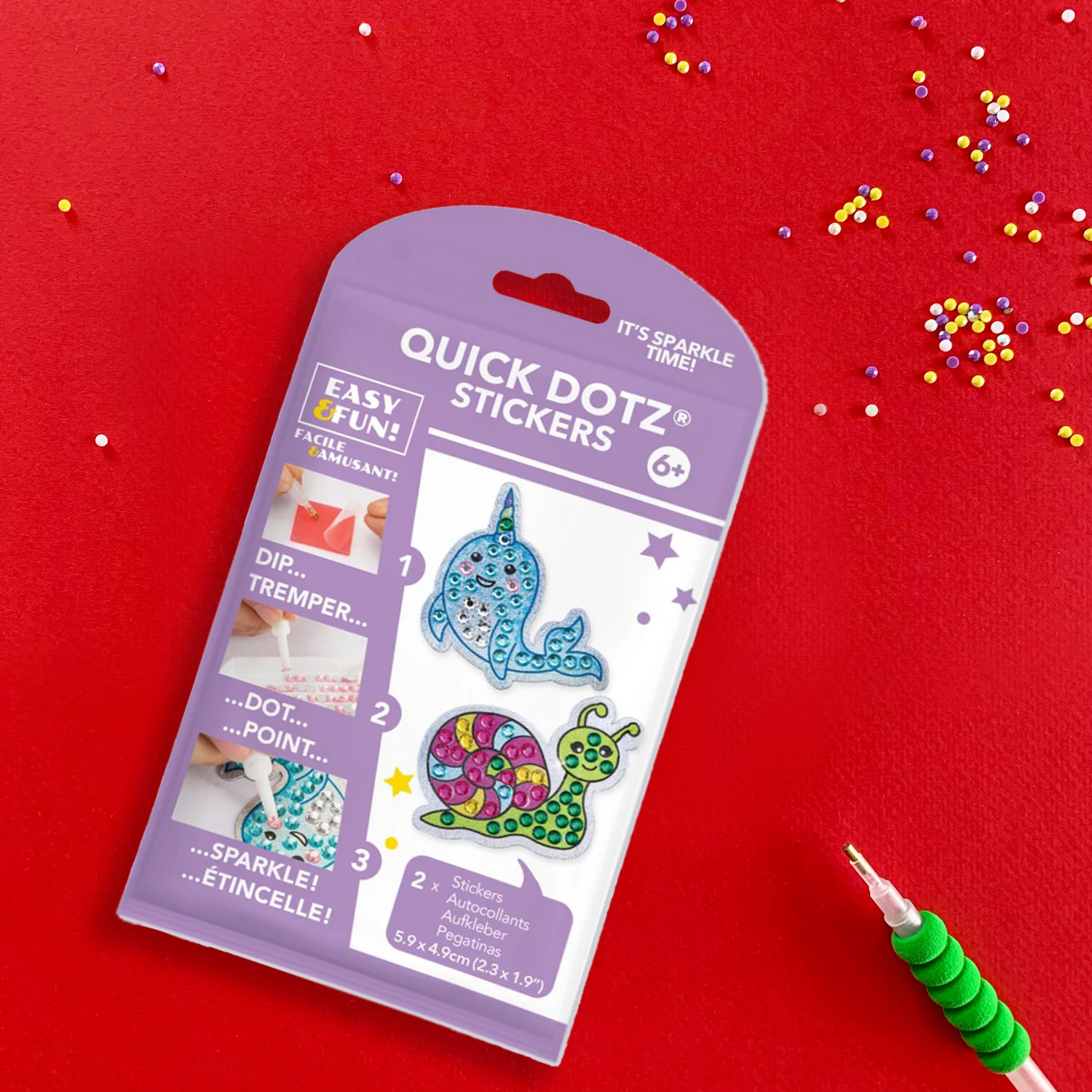 Diamond Dotz BIG DOTZ Stickers Pack 5 - Slip & Swim - Image 2