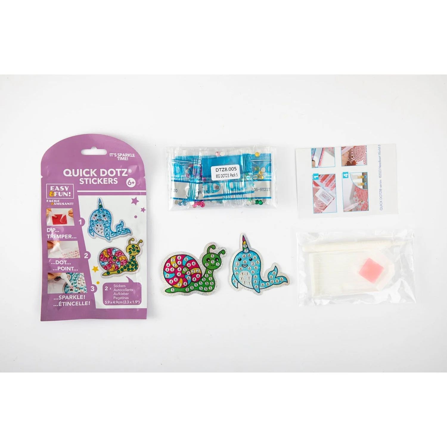 Diamond Dotz BIG DOTZ Stickers Pack 5 - Slip & Swim - Image 7