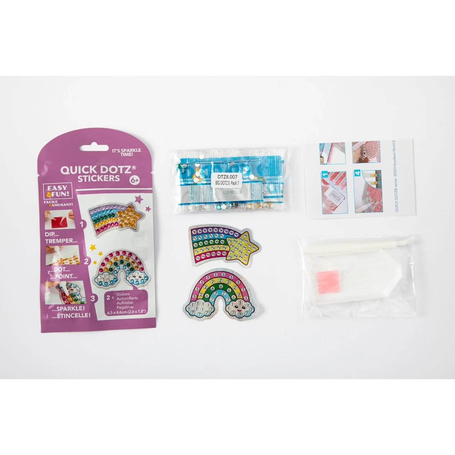 Diamond Dotz BIG DOTZ Stickers Pack 7 - Star Rainbow - Image 7