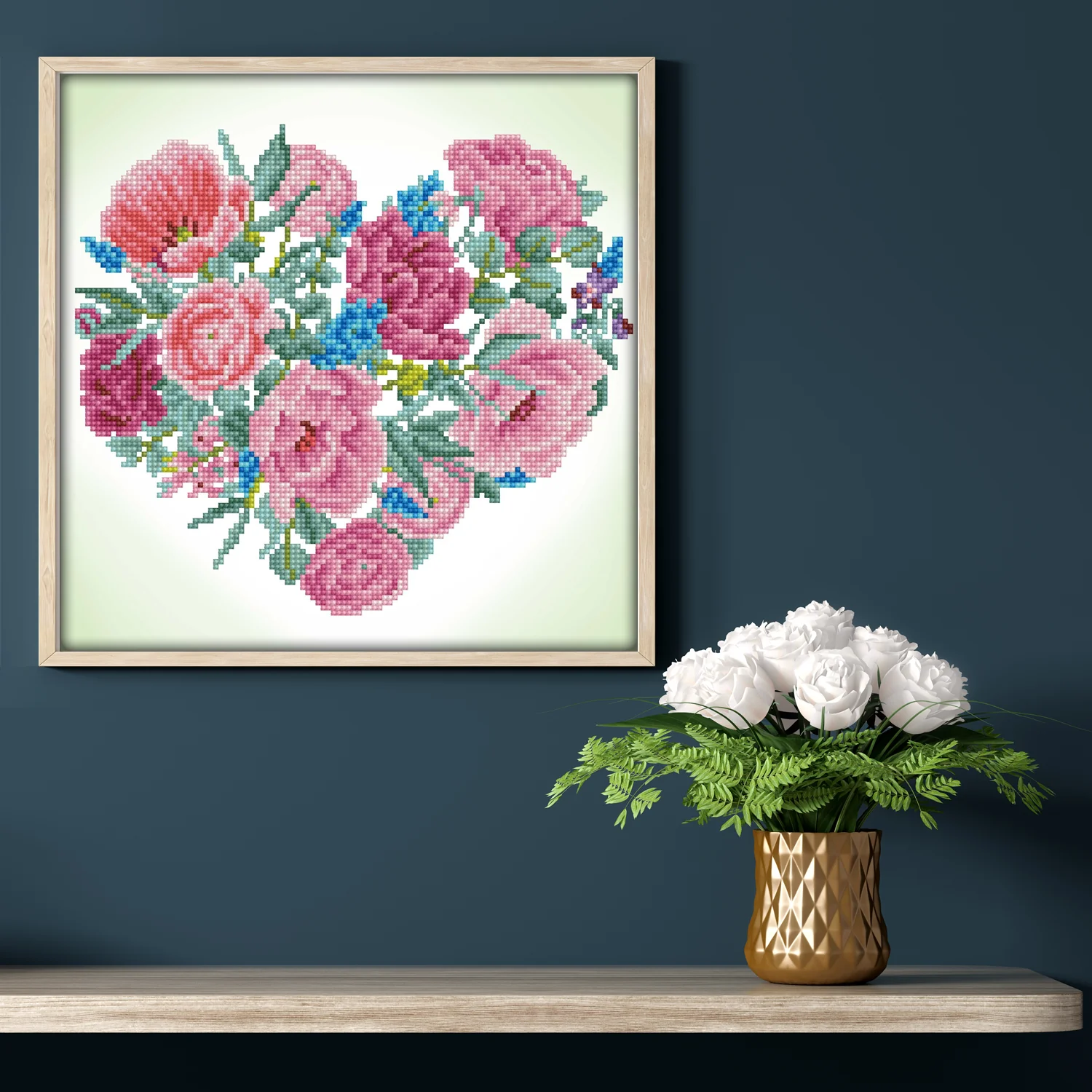 Diamond Dotz Blossoming Heart - 12.6" x 12.6" - Image 2