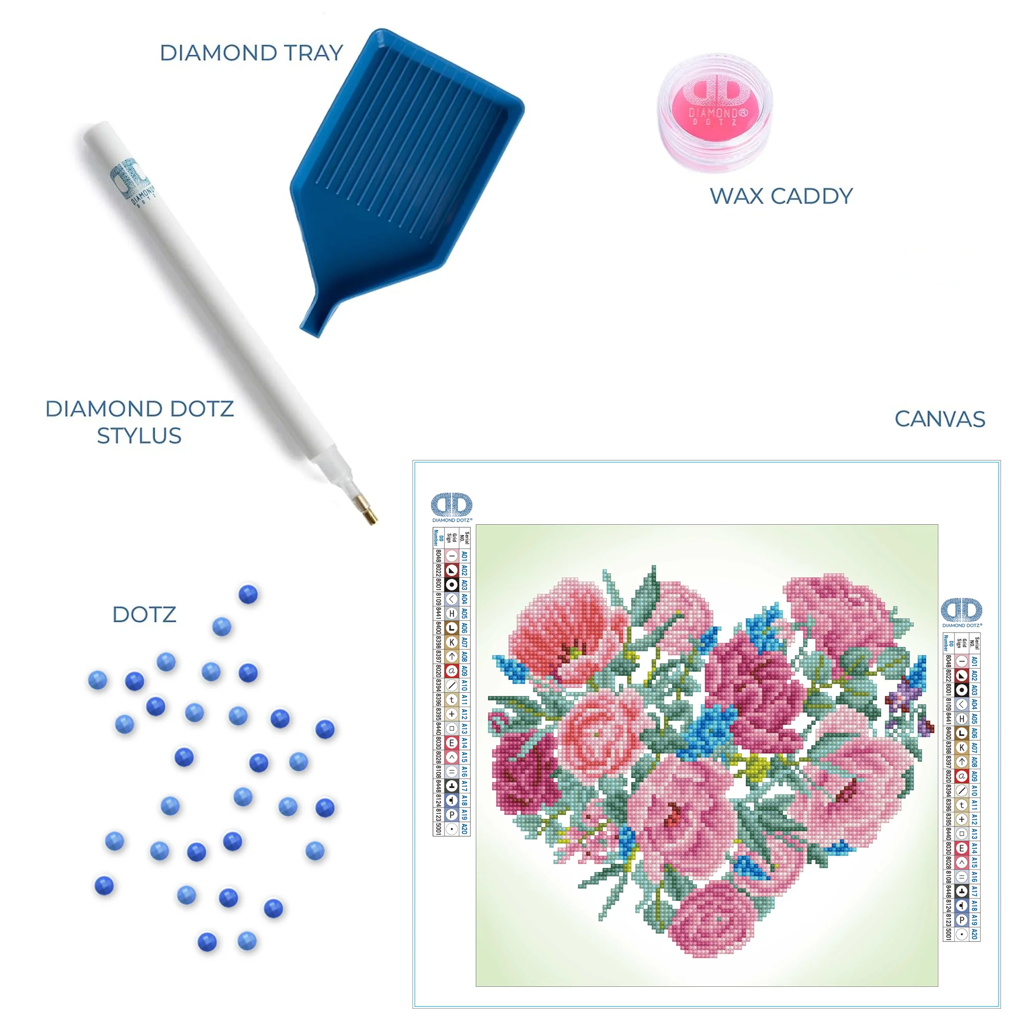 Diamond Dotz Blossoming Heart - 12.6" x 12.6" - Image 5