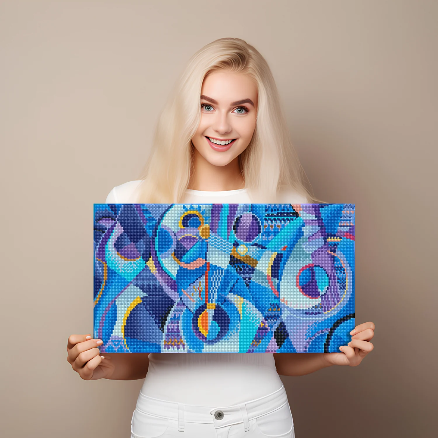 Diamond Dotz Blue Moods - 18.5" x 10.6" - Image 3