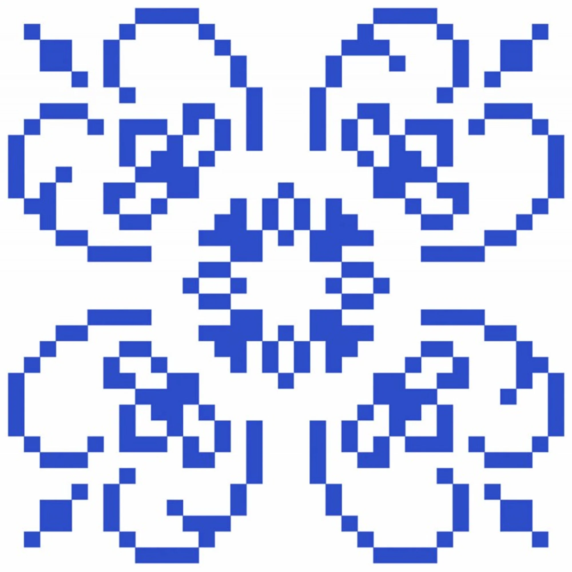 Diamond Dotz Blue on White with Frame - 4.0" x 4.0" - Image 5