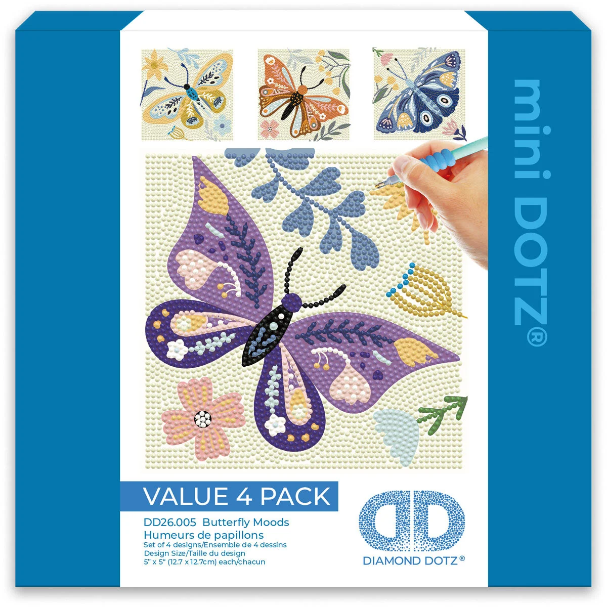 Diamond Dotz Mini Dotz Butterfly Moods - 5.0" x 5.0" - Image 6