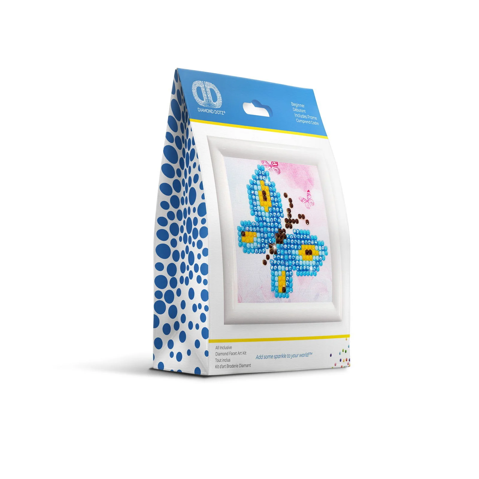 Diamond Dotz Butterfly Sparkle with Frame - 3.0" x 3.0" - Image 2