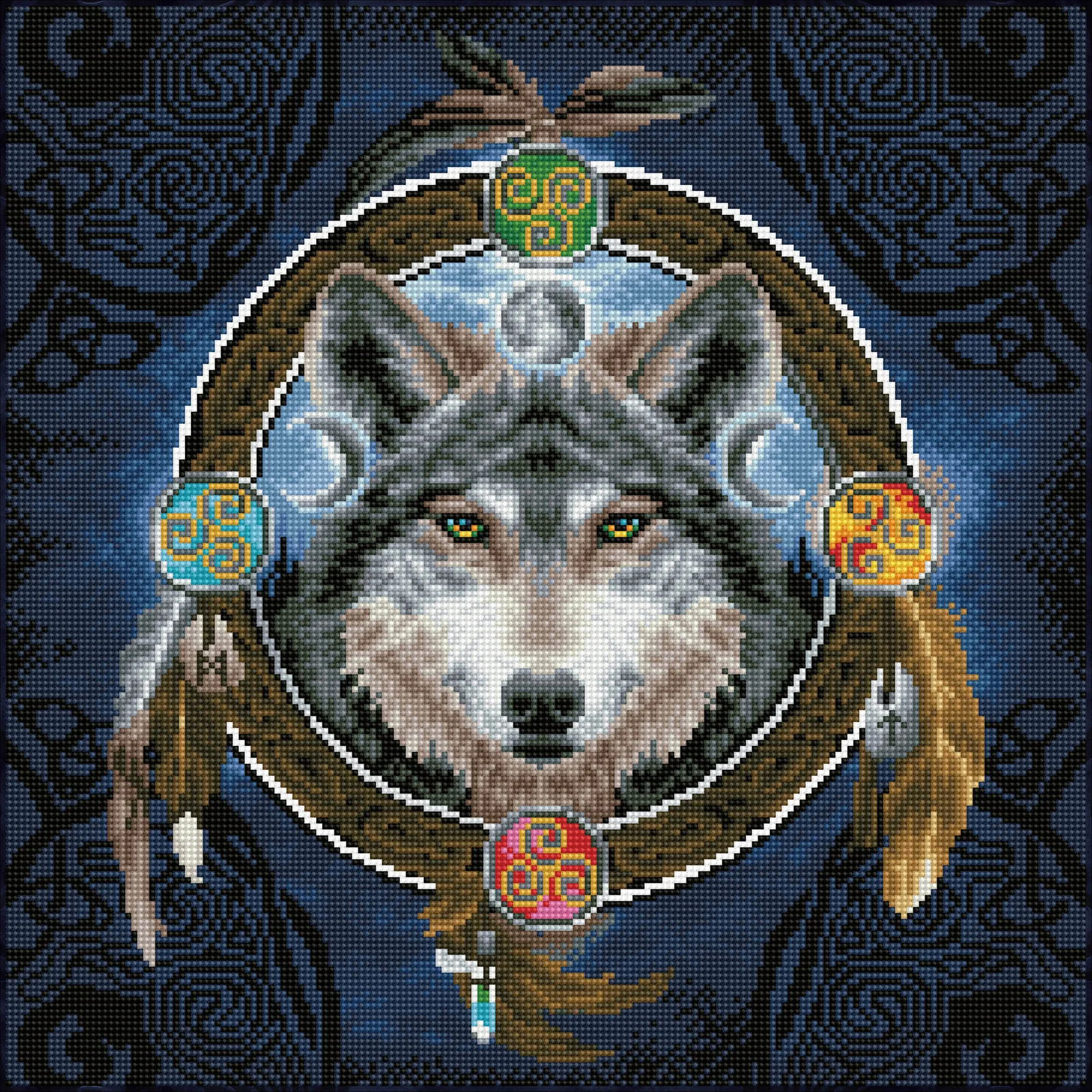 Diamond Dotz Celtic Wolf Guide - 20.3" x 20.3" - Image 6