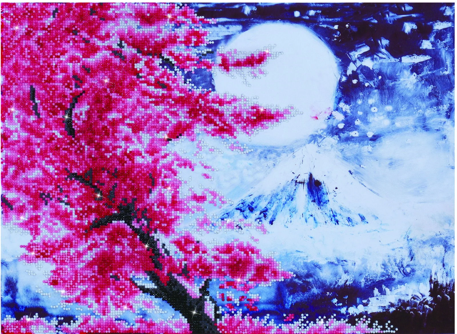 Diamond Dotz Cherry Blossom Mountain - 20.5" x 15.0"