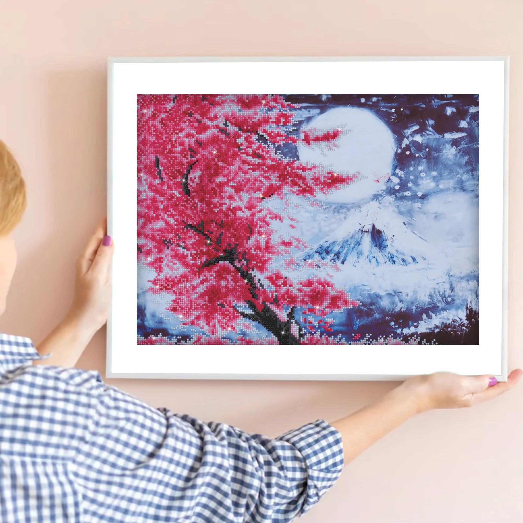 Diamond Dotz Cherry Blossom Mountain - 20.5" x 15.0" - Image 2