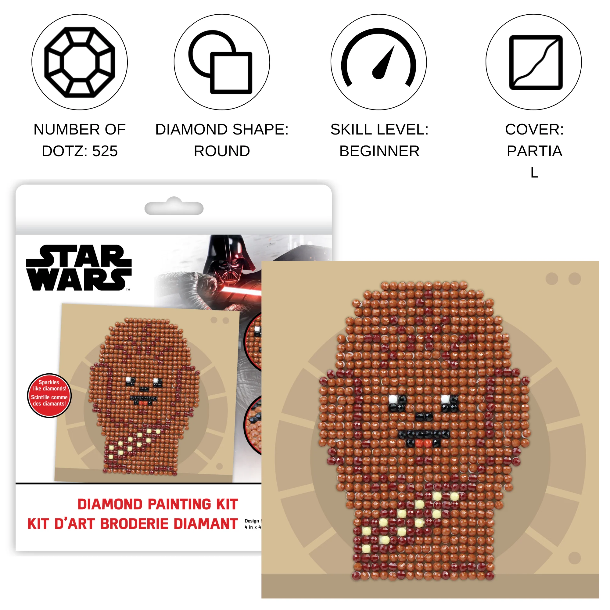 Diamond Dotz Chewie Fun - 3.9" x 3.9" - Image 3