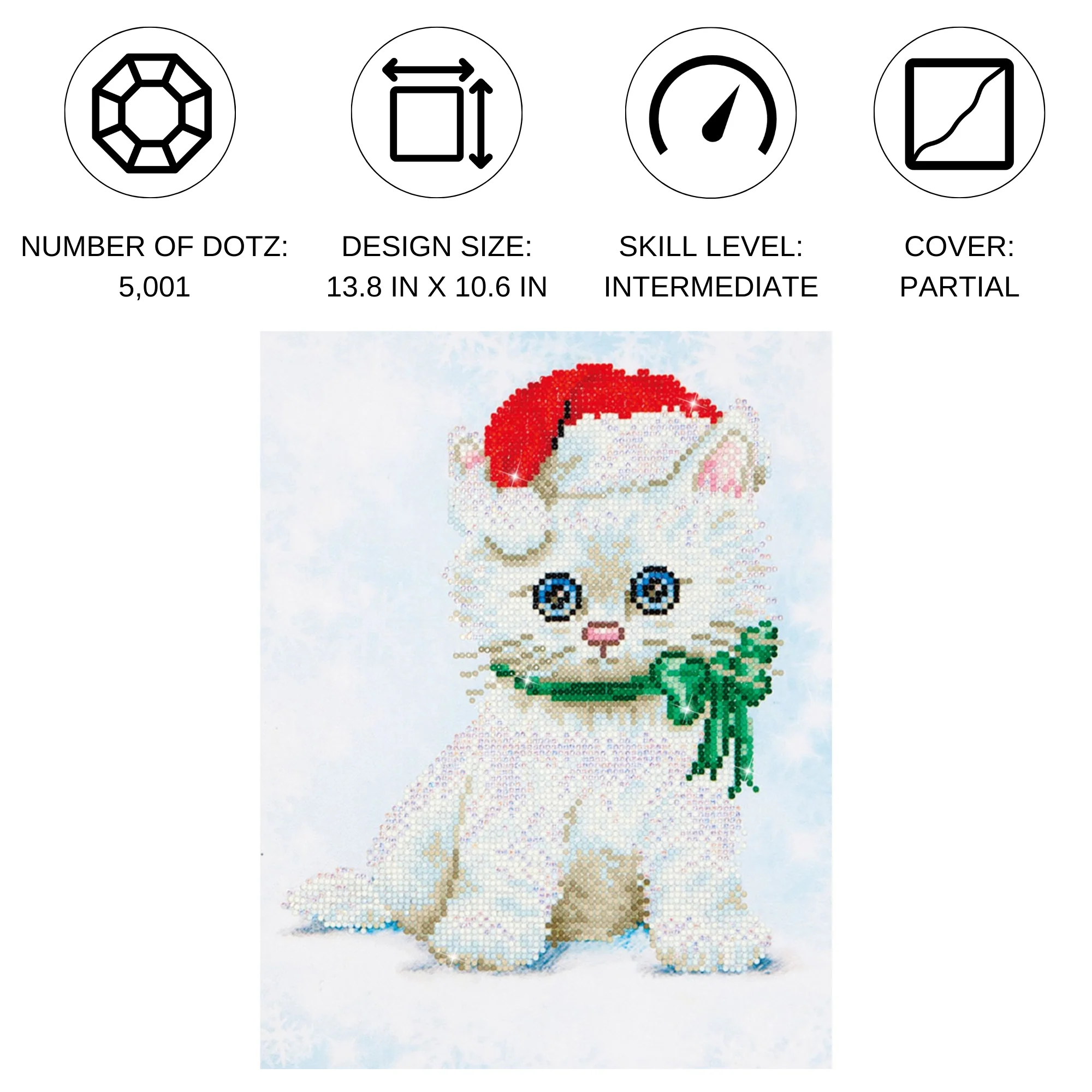 Diamond Dotz Chrissy Kitty - 10.6" x 13.8" - Image 4