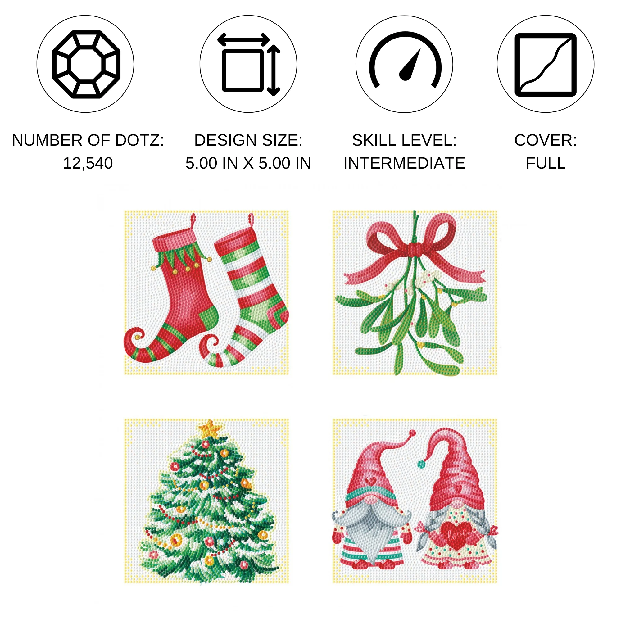Diamond Dotz Mini Dotz Christmas Joy - 5.0" x 5.0" - Image 8