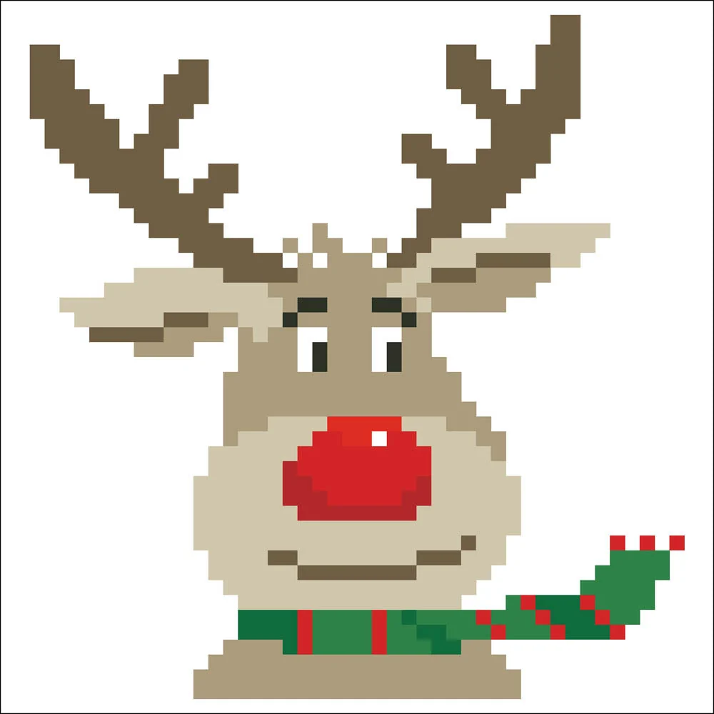 Diamond Dotz Christmas Reindeer - 5.3" x 5.3" - Image 2