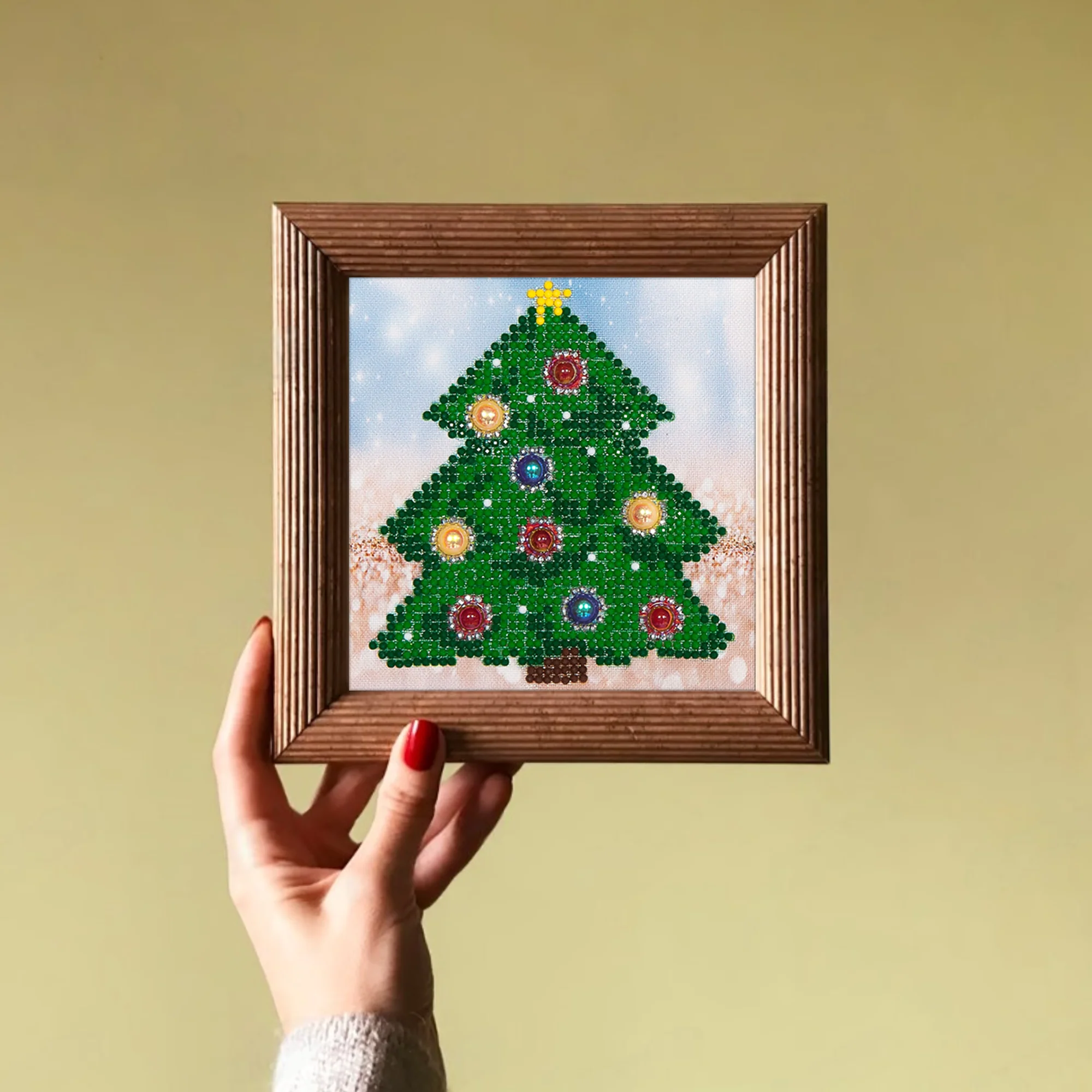 Diamond Dotz Christmas Tree Picture - 5.3" x 5.3" - Image 4