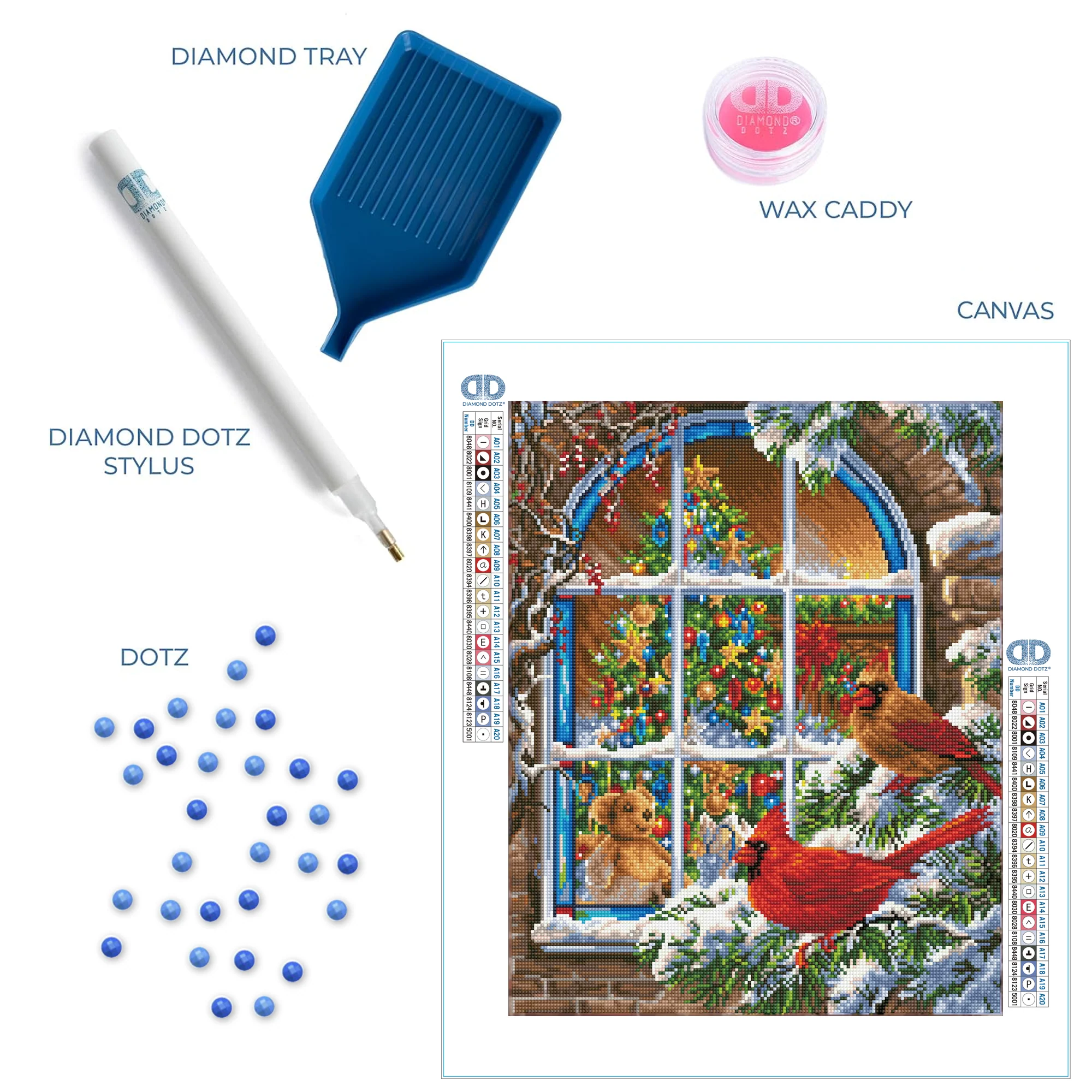 Diamond Dotz Christmas Window - 16.1" x 20.1" - Image 5