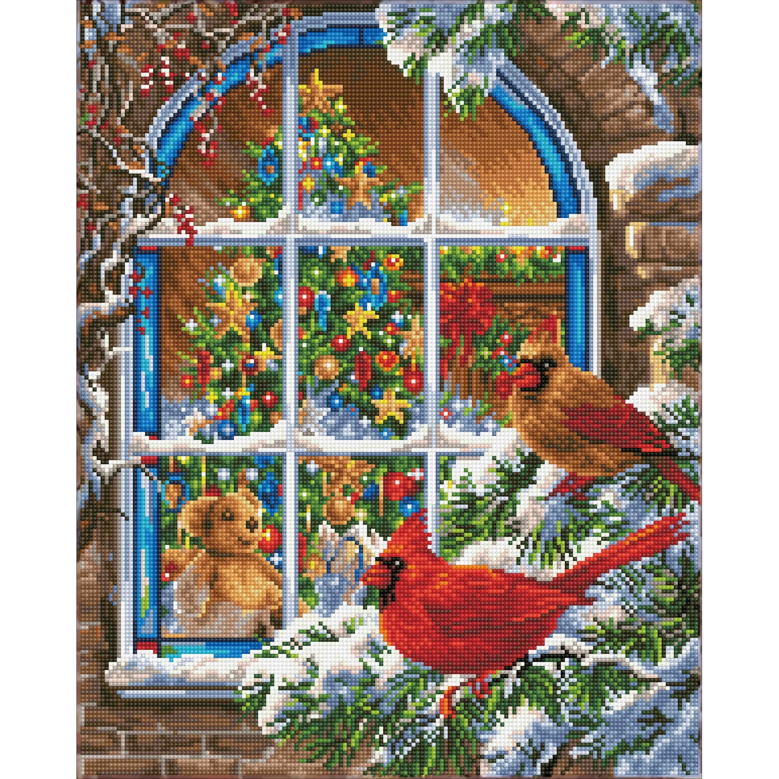 Diamond Dotz Christmas Window - 16.1" x 20.1" - Image 6