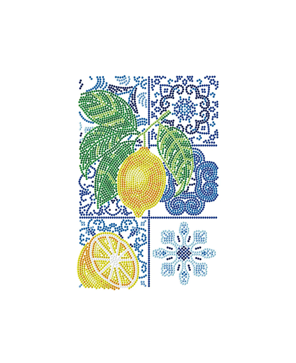 Diamond Dotz Decor Decorative Box Citrus tiles Diamond Painting - 7.9" x 11.8" - Image 5