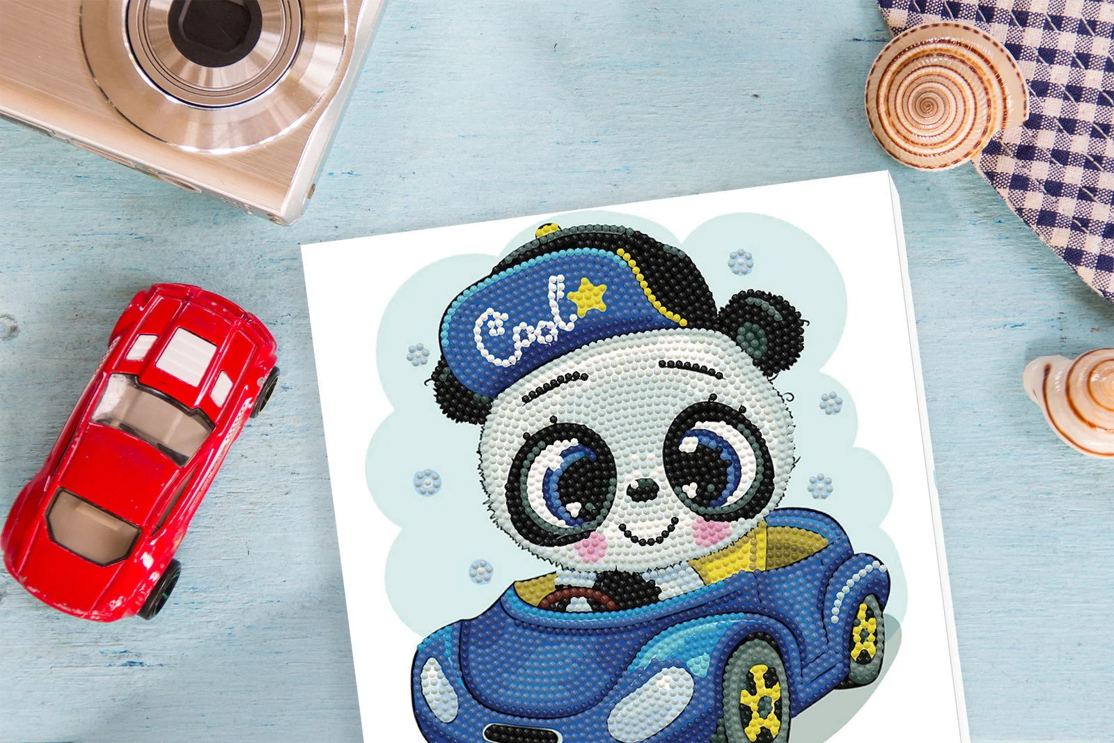 Diamond Dotz Decorative Box Cool Car - 8.7" x 8.7" - Image 2