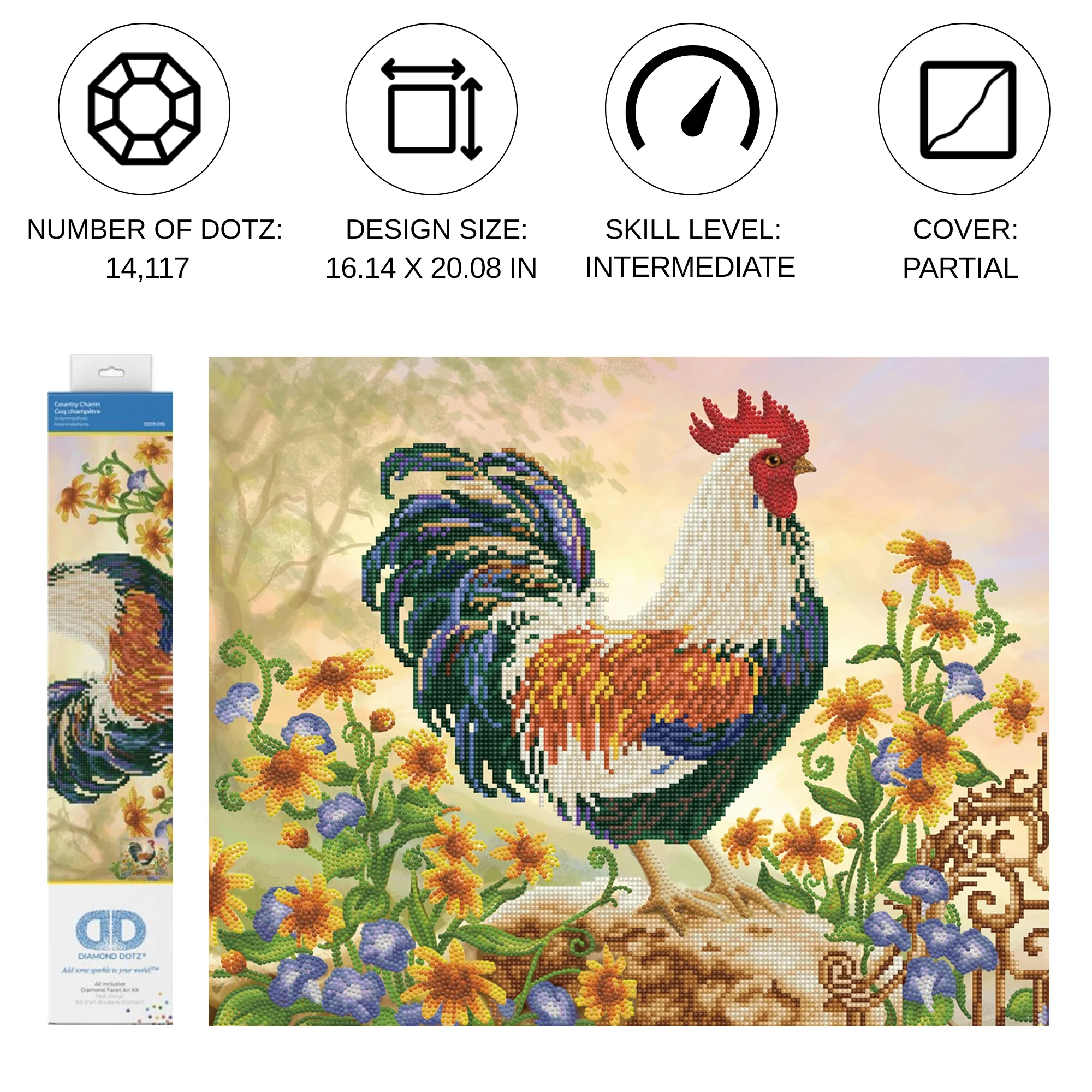 Diamond Dotz Country Charm - 20.1" x 16.1" - Image 4