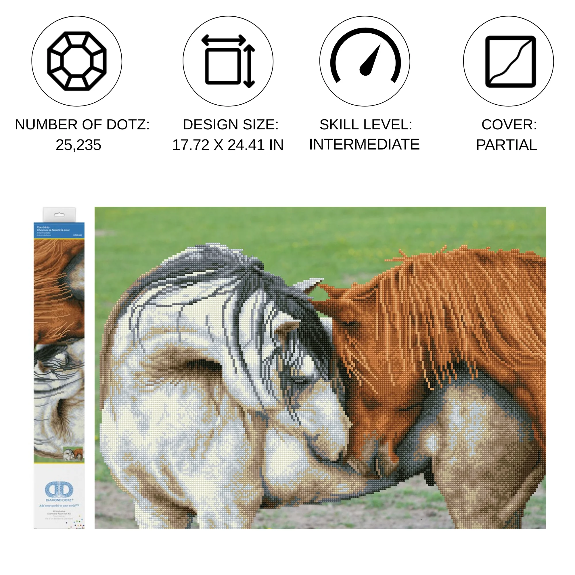 Diamond Dotz Courtship - 24.4" x 17.7" - Image 3