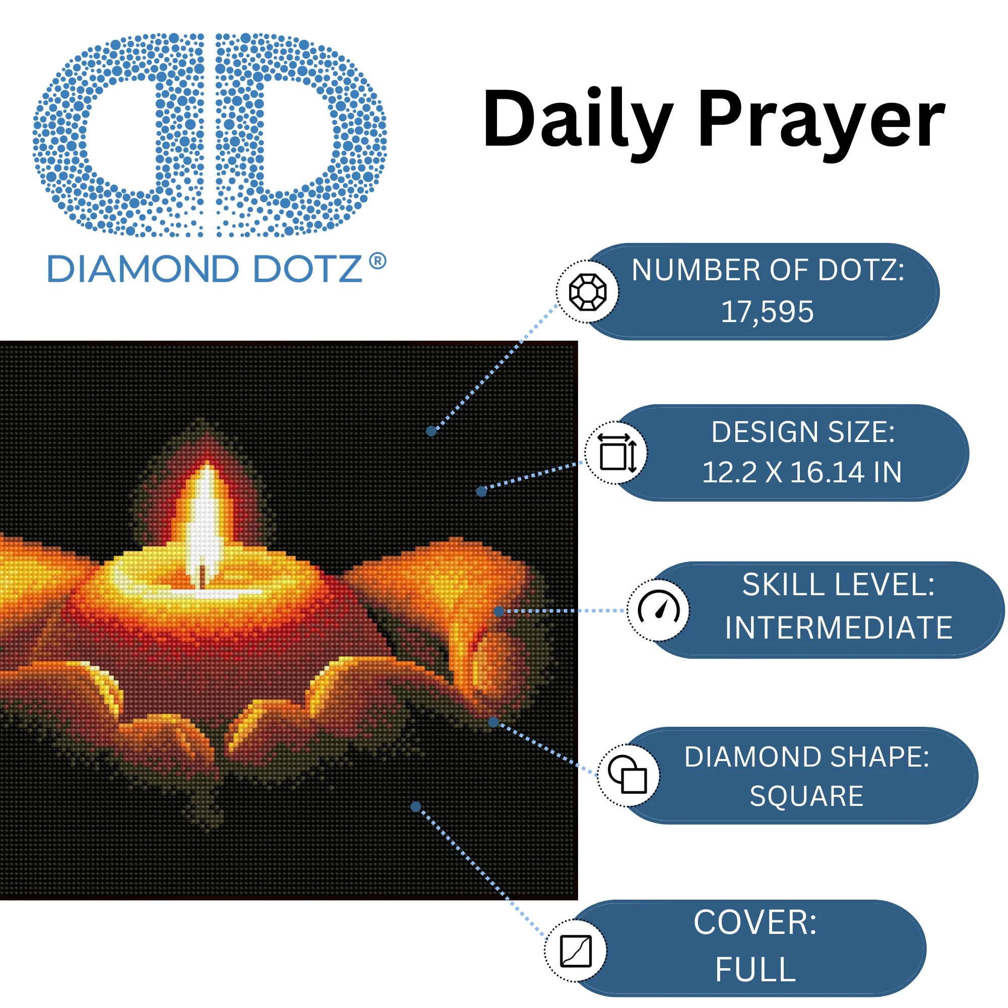Diamond Dotz Daily Prayer - 16.1" x 12.2" - Image 3
