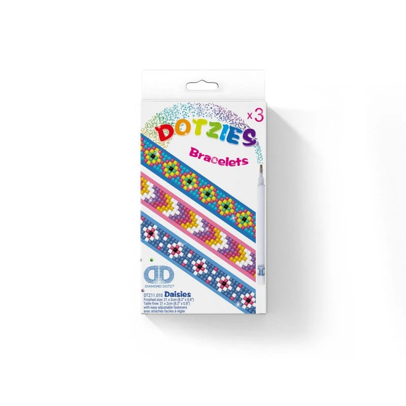Diamond Dotz DOTZIES Daisies Bracelets Diamond Painting - 8.3" x 0.8" - Image 6