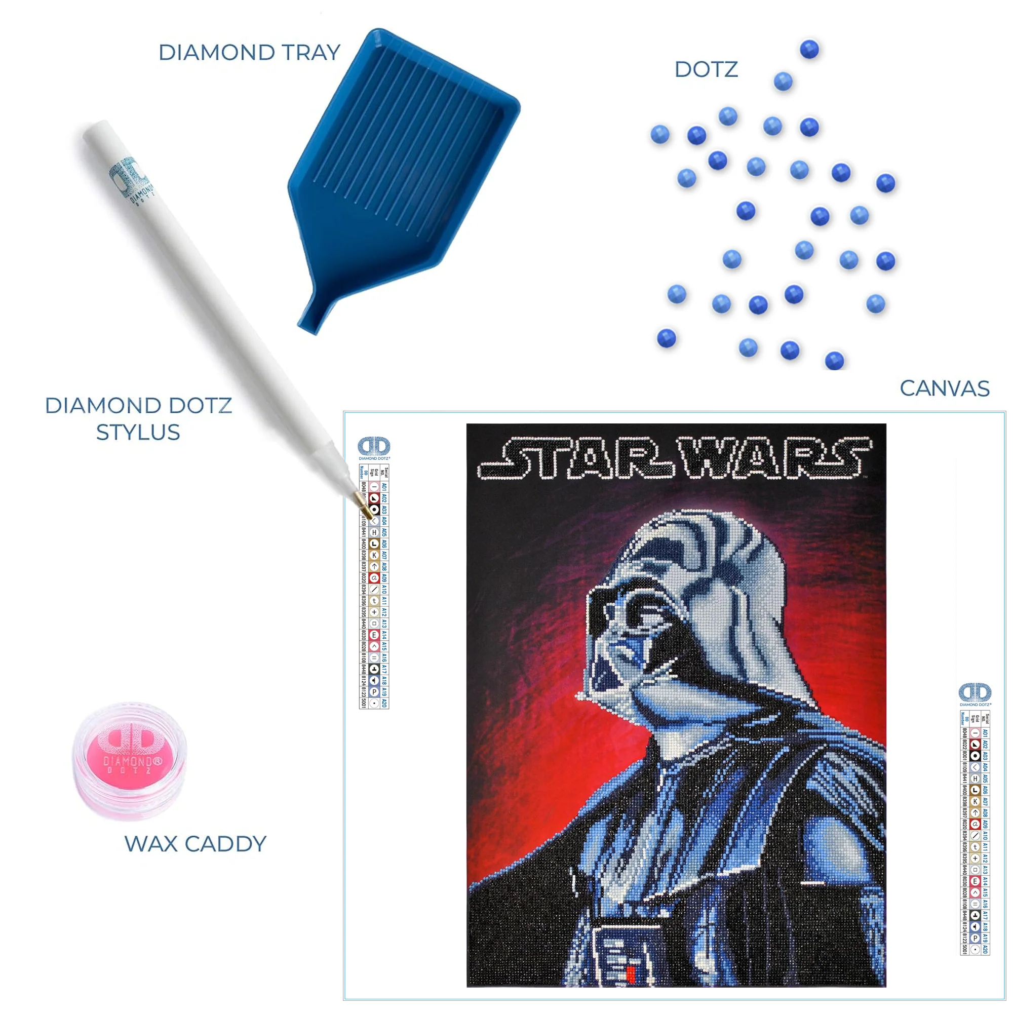 Diamond Dotz Darth Vader - 16.5" x 22.4" - Image 6