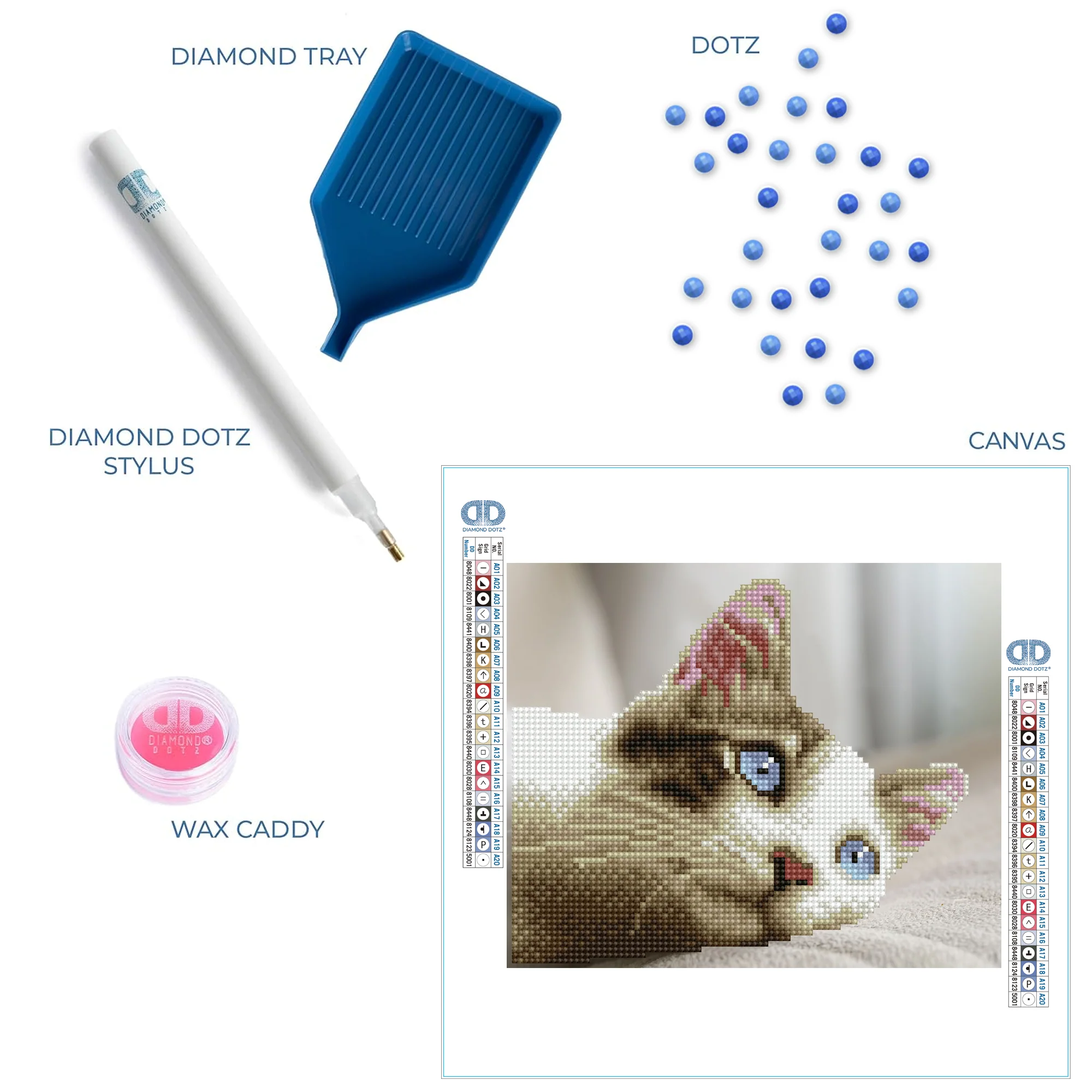 Diamond Dotz Daydream Kitty - 9.8" x 8.1" - Image 5