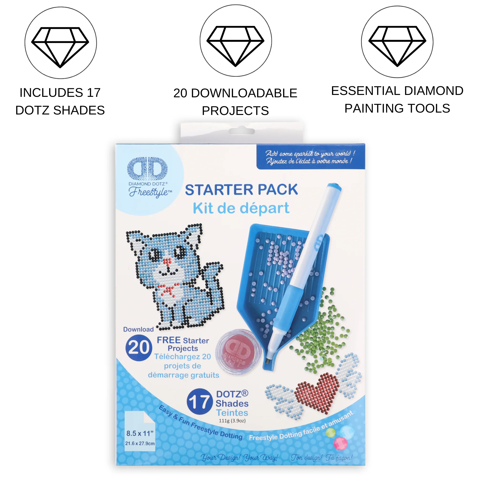 Diamond Dotz Designer Dotz Starter Kit - Complete Diamond Painting Tools and Accessories Set - Image 5
