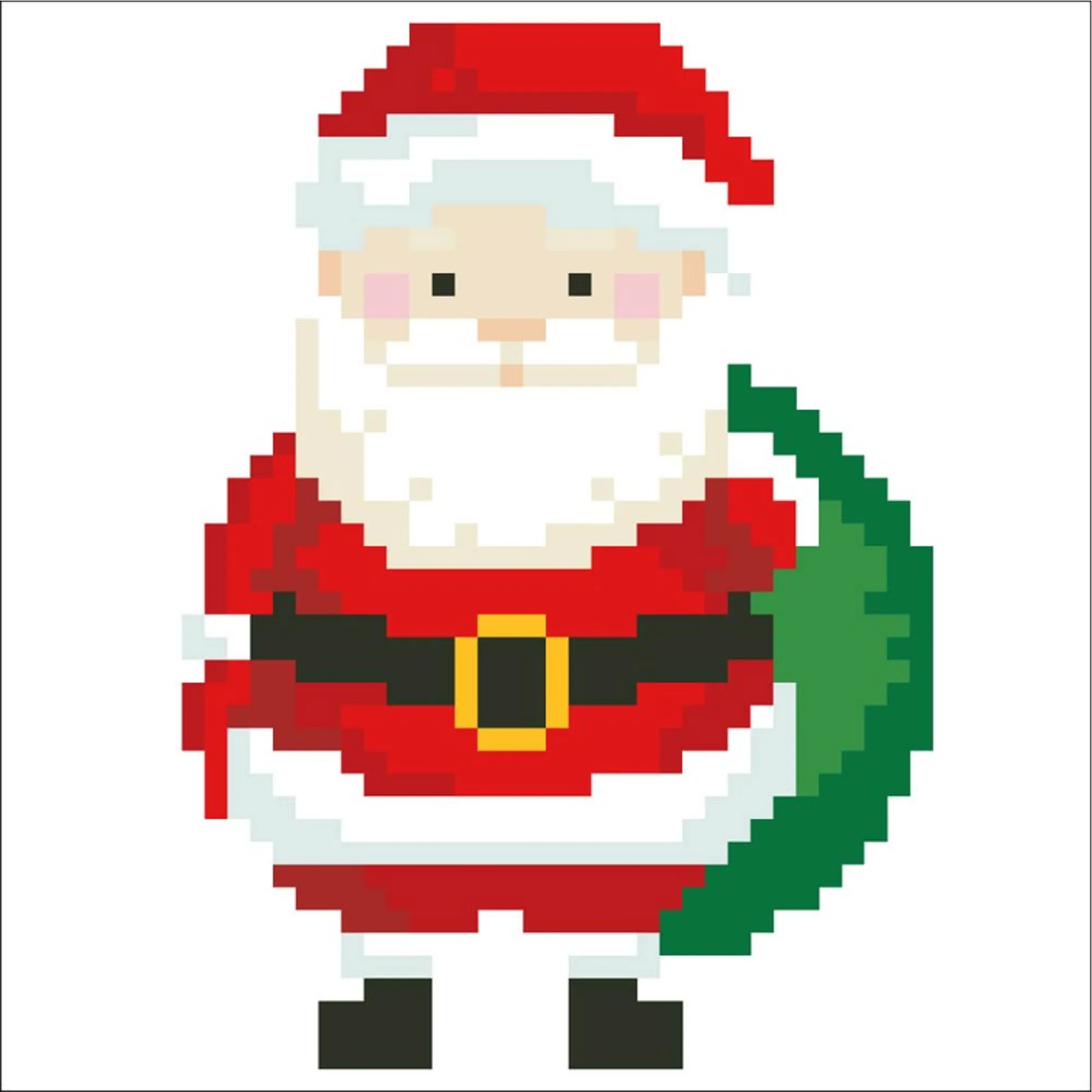 Diamond Dotz Santa Claus Sack Pillow - 7.1" x 7.1" - Image 5