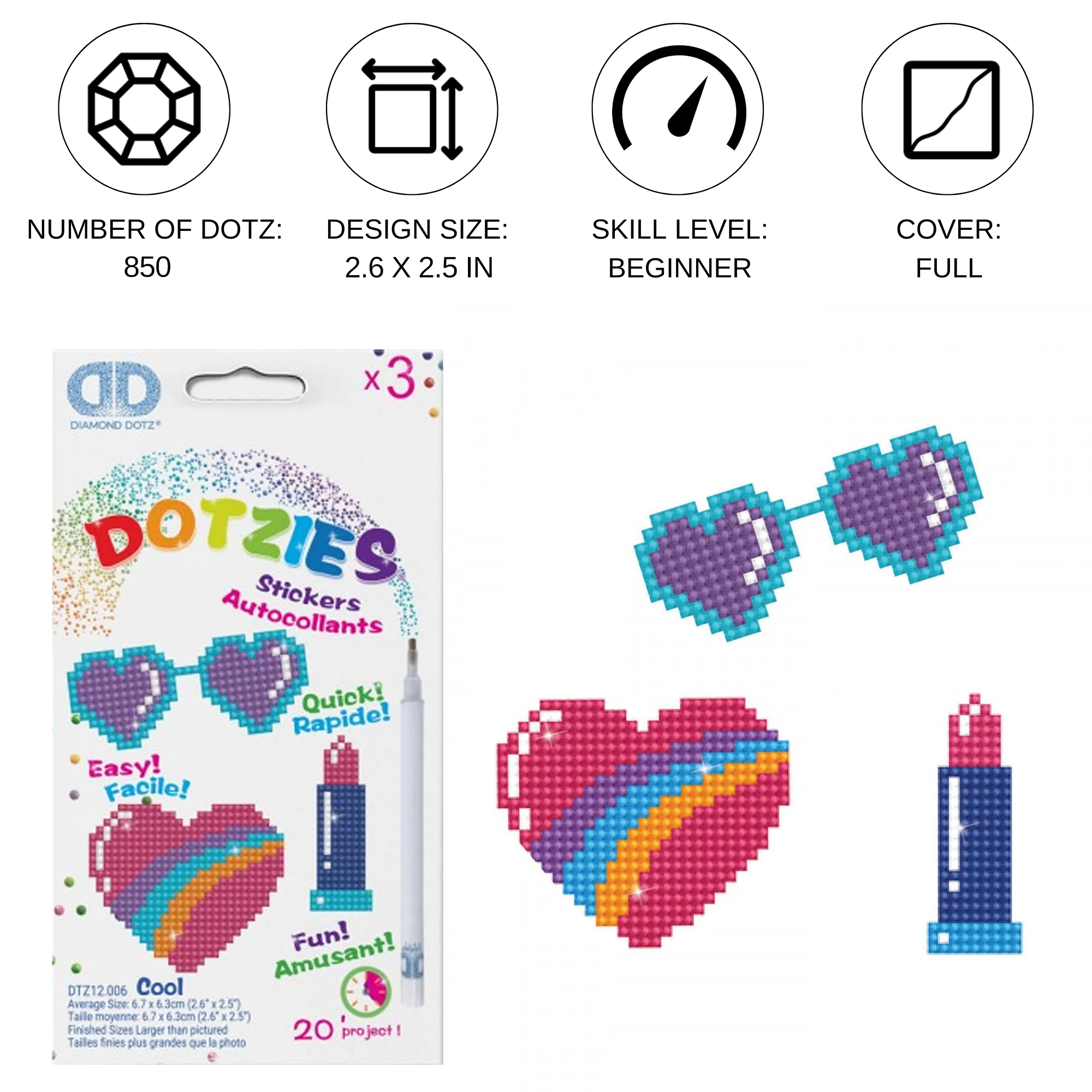 Diamond Dotz Cool - DOTZIES Stickers - Image 4