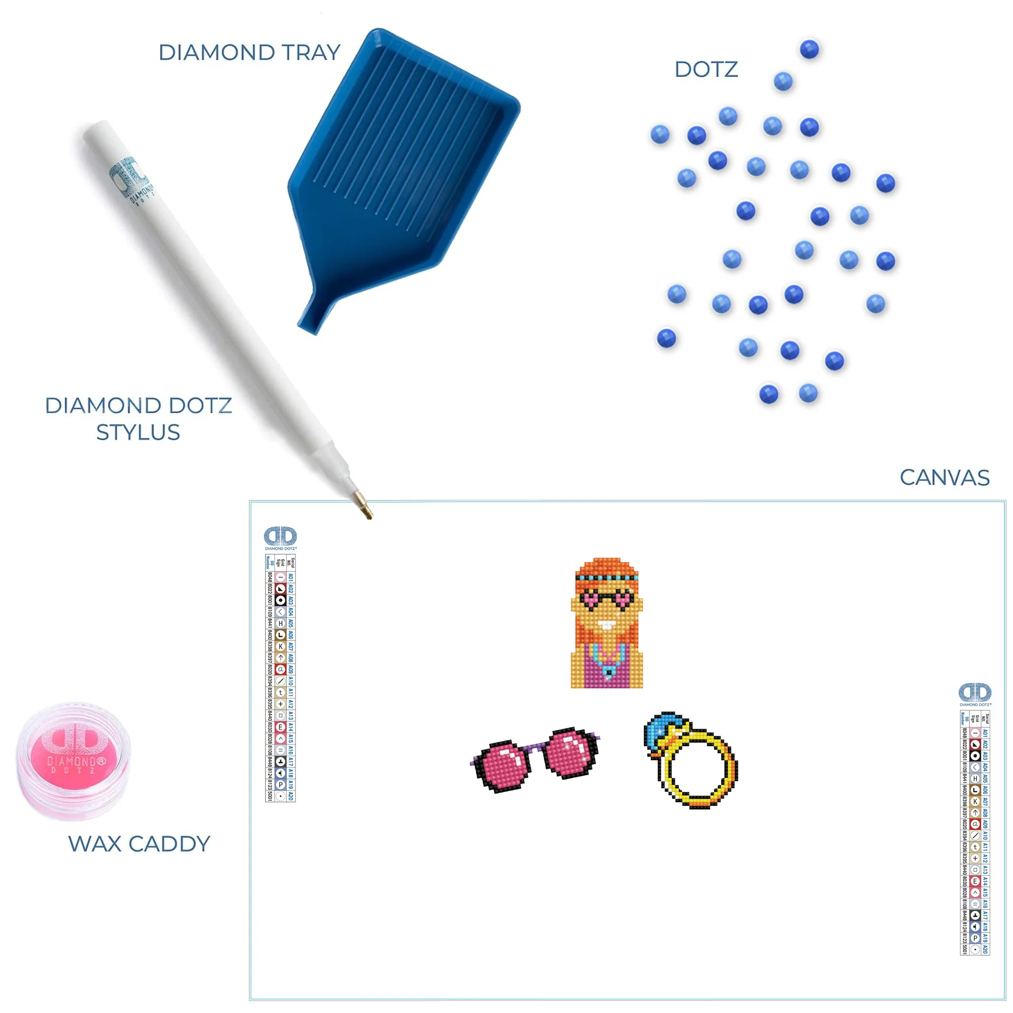 Diamond Dotz Cool Girl - DOTZIES Stickers Kit - Image 6