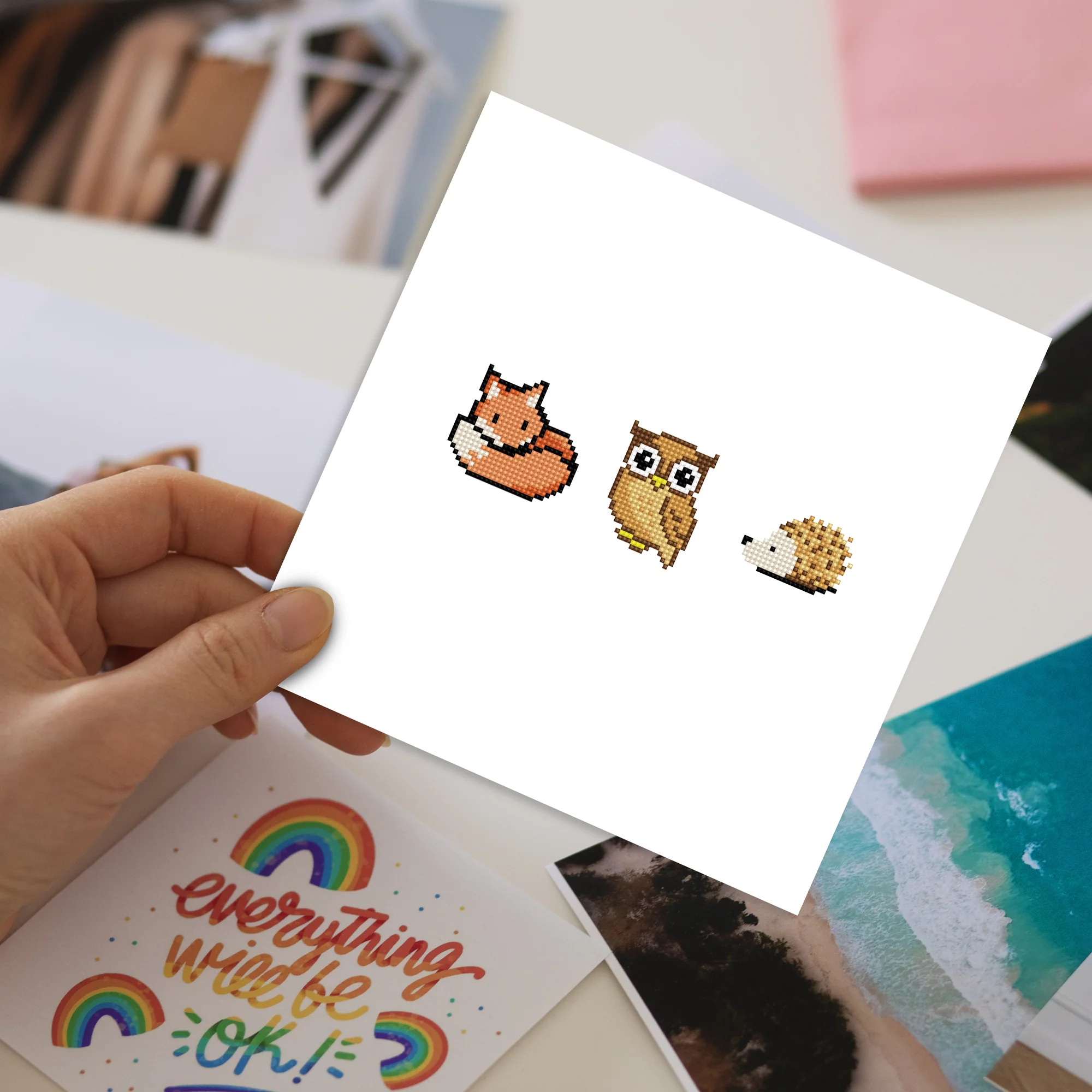 Diamond Dotz DOTZIES 3 STICKERS Multi Pack - Forest Friends - Image 2