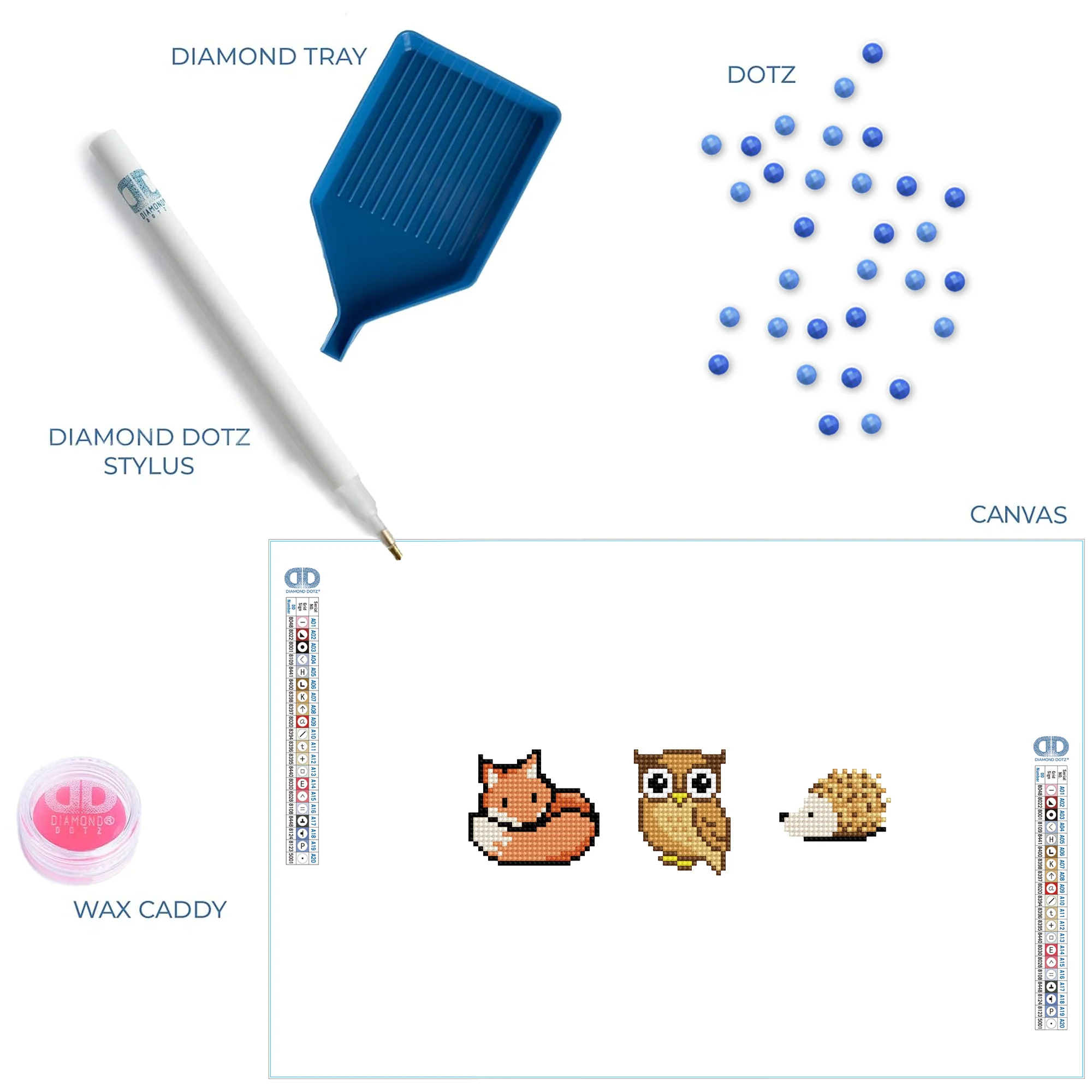 Diamond Dotz DOTZIES 3 STICKERS Multi Pack - Forest Friends - Image 5