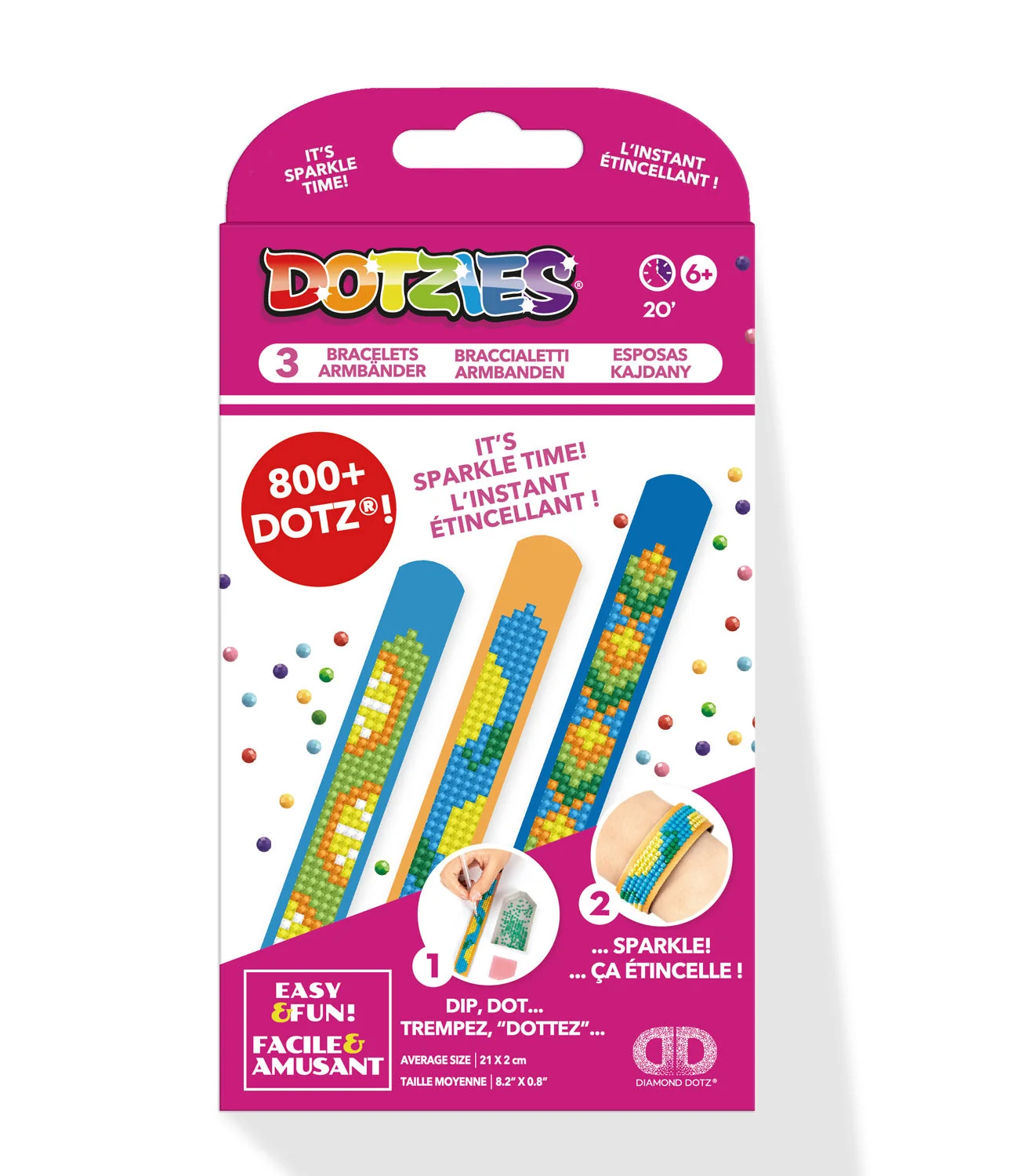 Diamond Dotz DOTZIES Troppo Bracelets Diamond Painting - 8.3" x 0.8" - Image 7