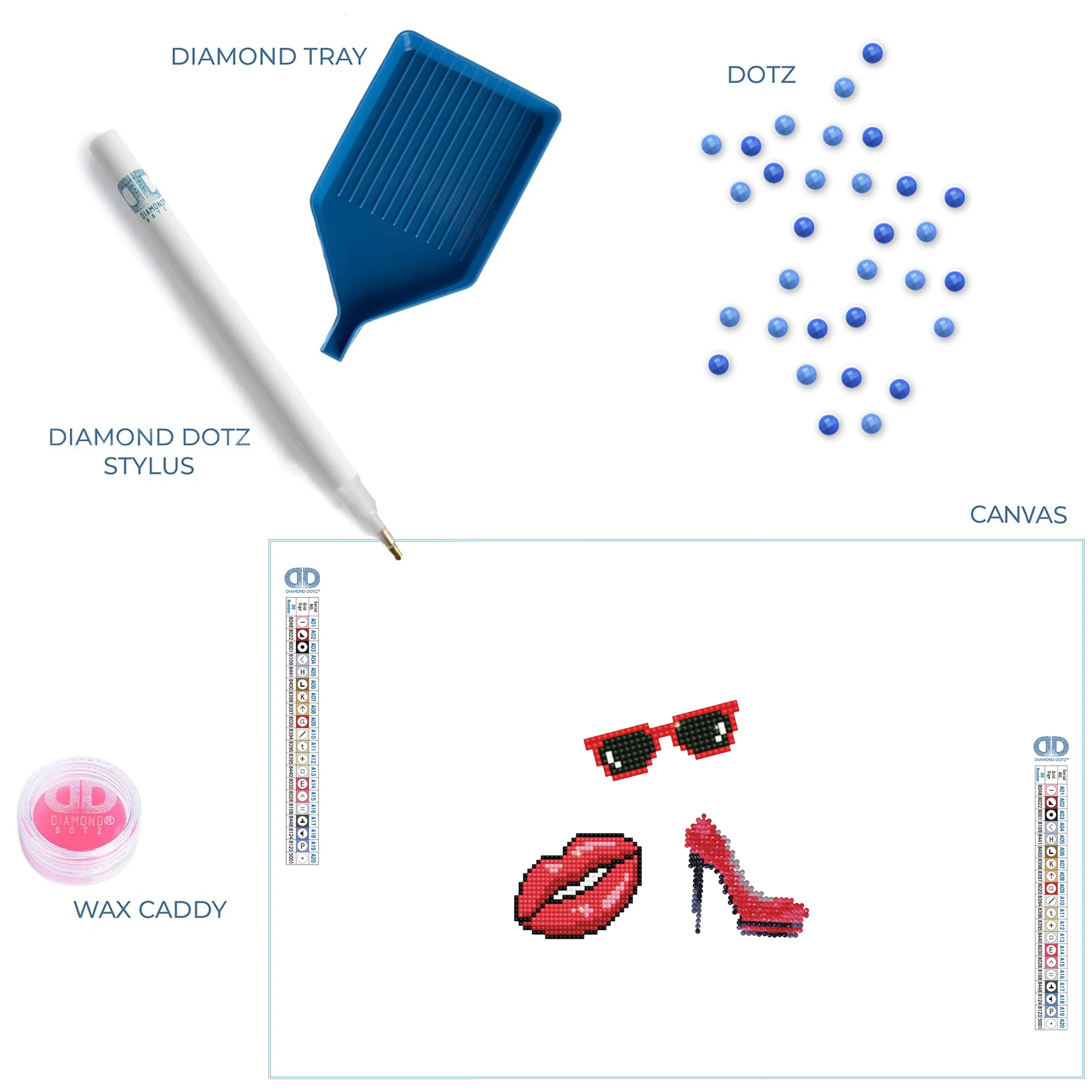 Diamond Dotz Kiss - DOTZIES Stickers Kit - Image 6