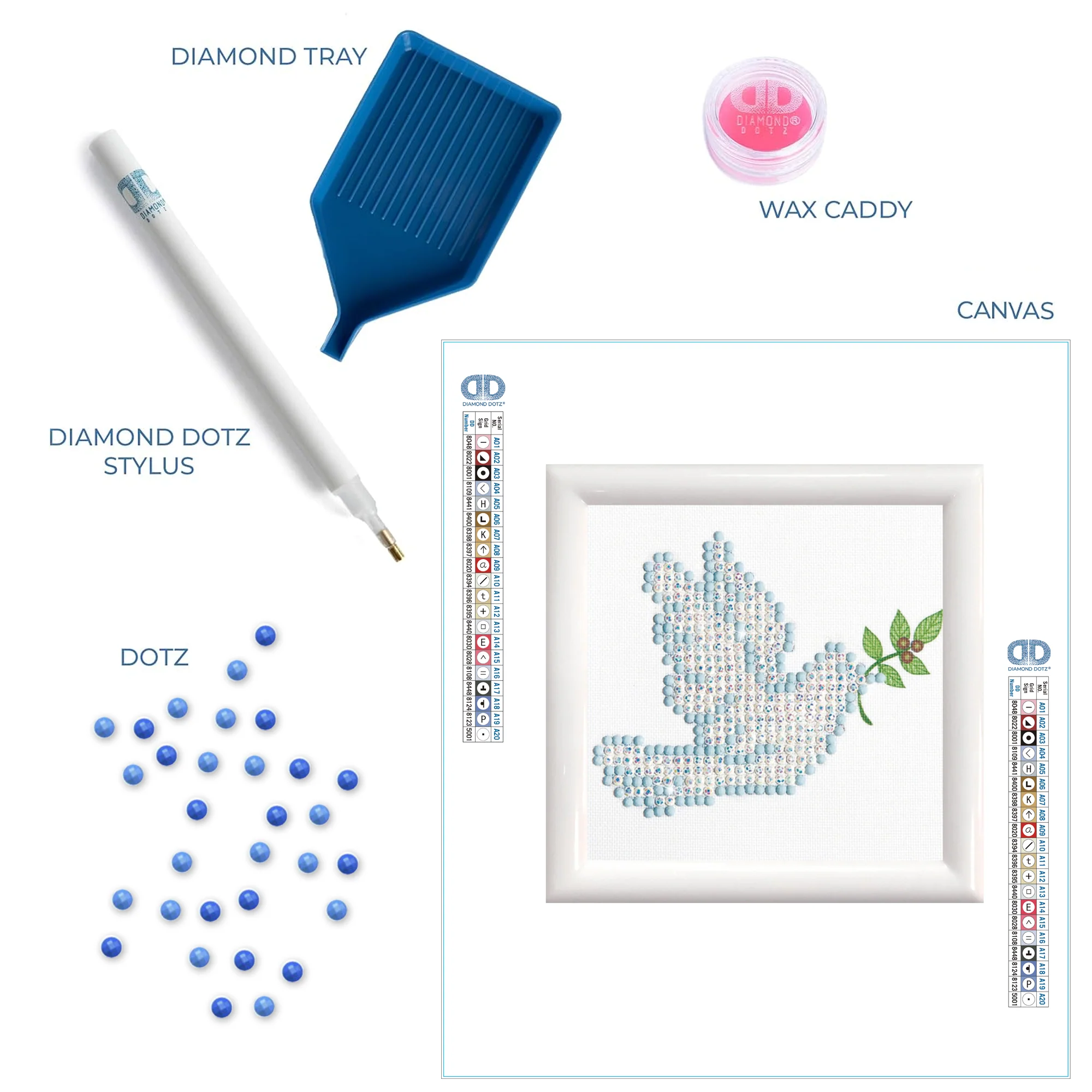 Diamond Dotz Dove of Peace with Frame - 4.0" x 4.0" - Image 6